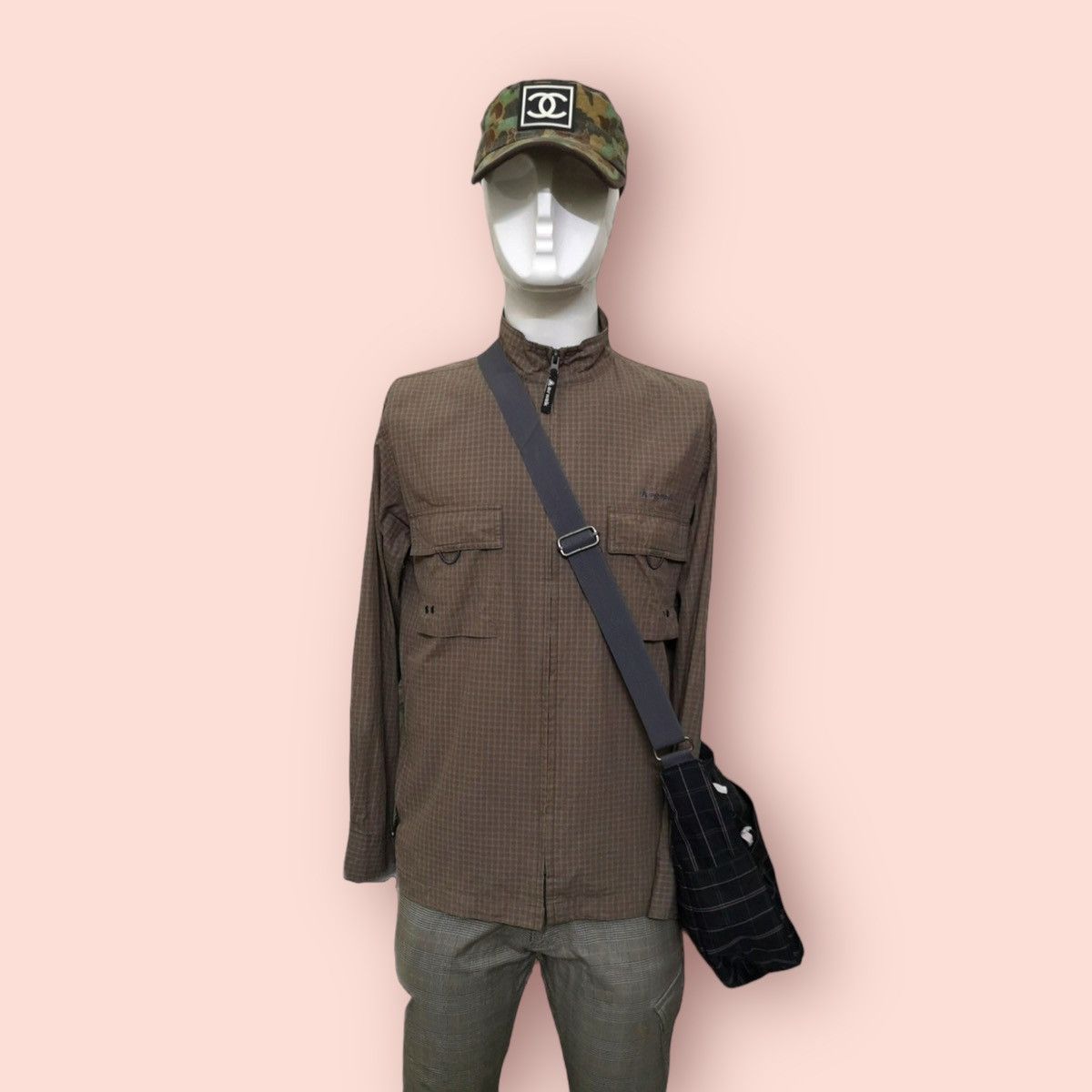 Japanese Brand × Urban Equipment EASTBOY CHECKERED BANANA CROSS BODY SLING Size ONE SIZE - 7 Thumbnail