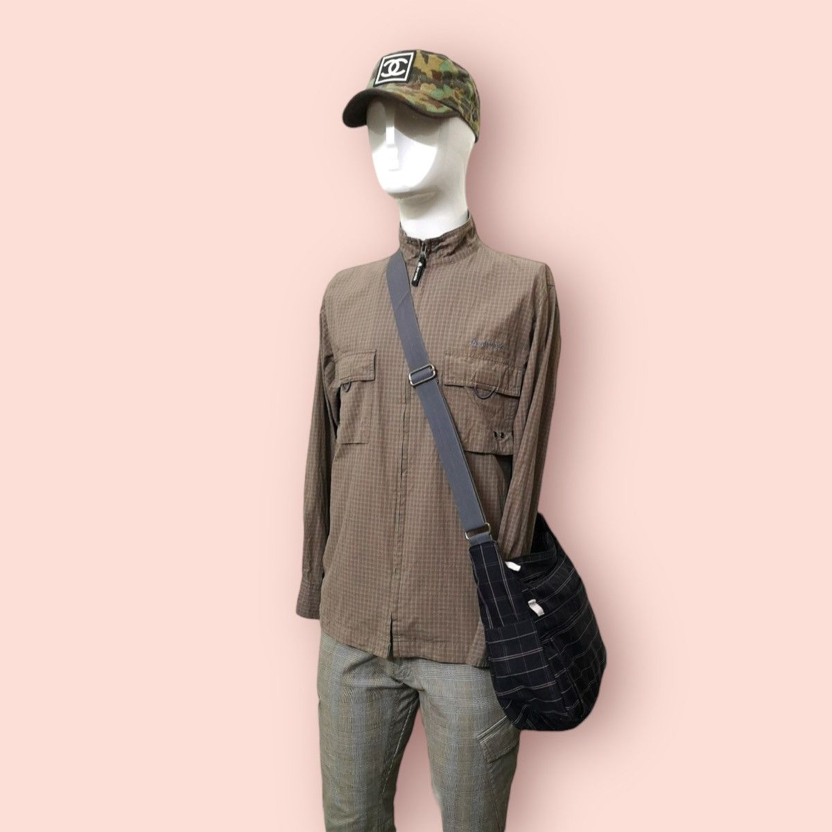 Japanese Brand × Urban Equipment EASTBOY CHECKERED BANANA CROSS BODY SLING Size ONE SIZE - 6 Thumbnail