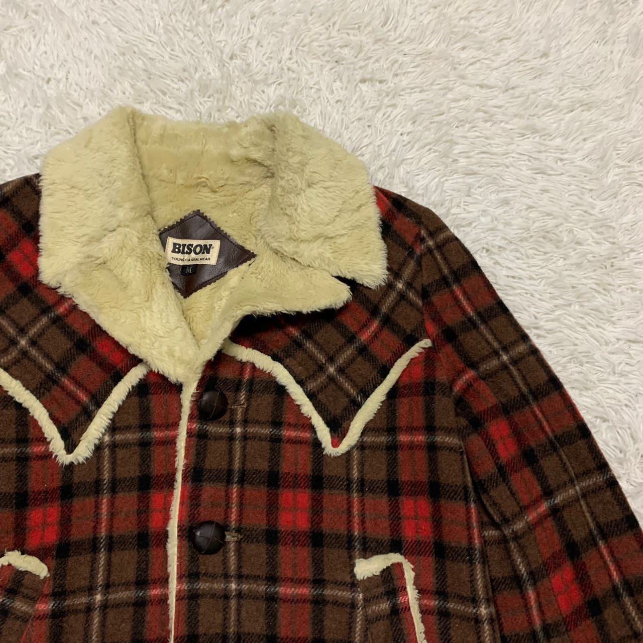 Japanese Brand Bison Young Casual wear sherpa jacket Size US M / EU 48-50 / 2 - 4 Thumbnail