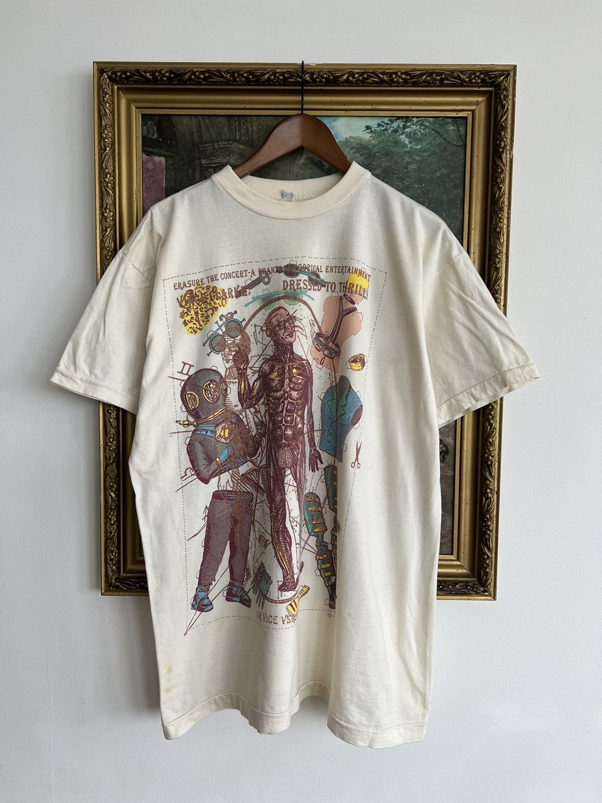 Band Tees Vintage 1992 Erasure Phantasmagorical Human Anatomy Tee Size US XL / EU 56 / 4 - 1 Thumbnail