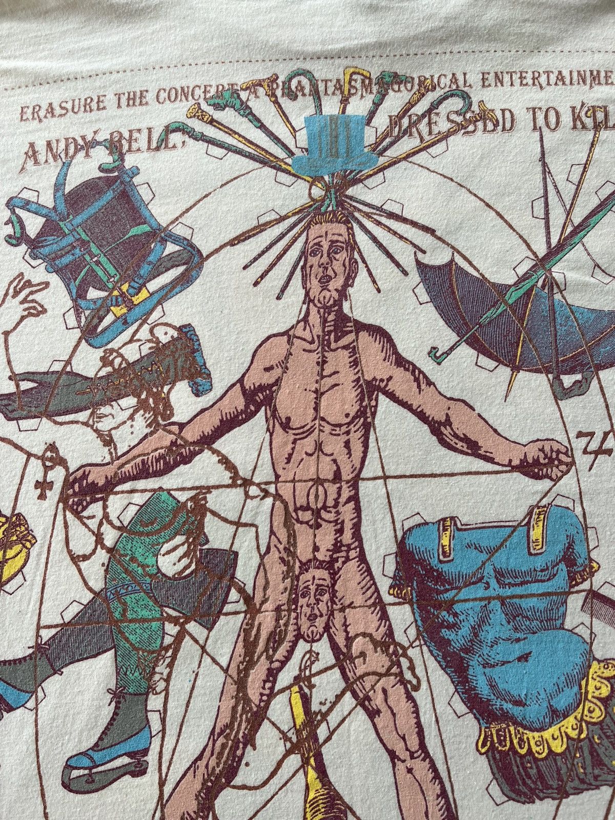 Band Tees Vintage 1992 Erasure Phantasmagorical Human Anatomy Tee Size US XL / EU 56 / 4 - 19 Thumbnail
