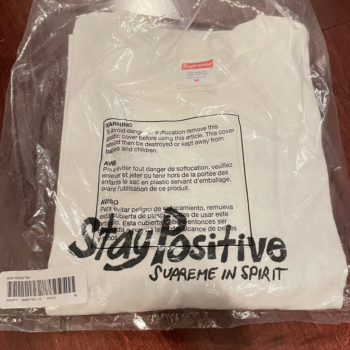 Supreme Supreme Stay Positive Tee Size US M / EU 48-50 / 2 - 1 Thumbnail
