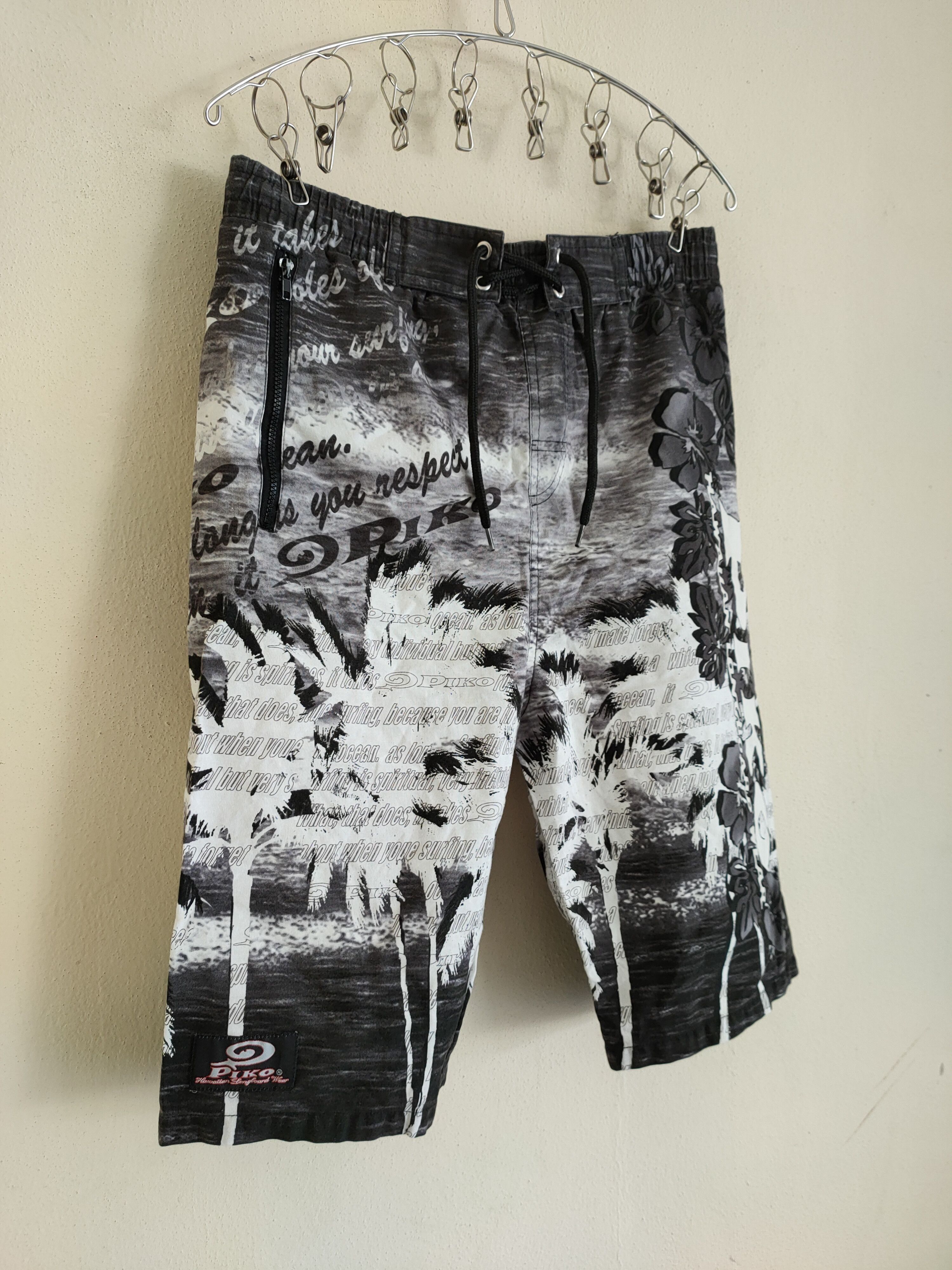 Japanese Brand × Vintage Vintage Piko Hawaiian Longboard Wear Size US 28 / EU 44 - 2 Thumbnail
