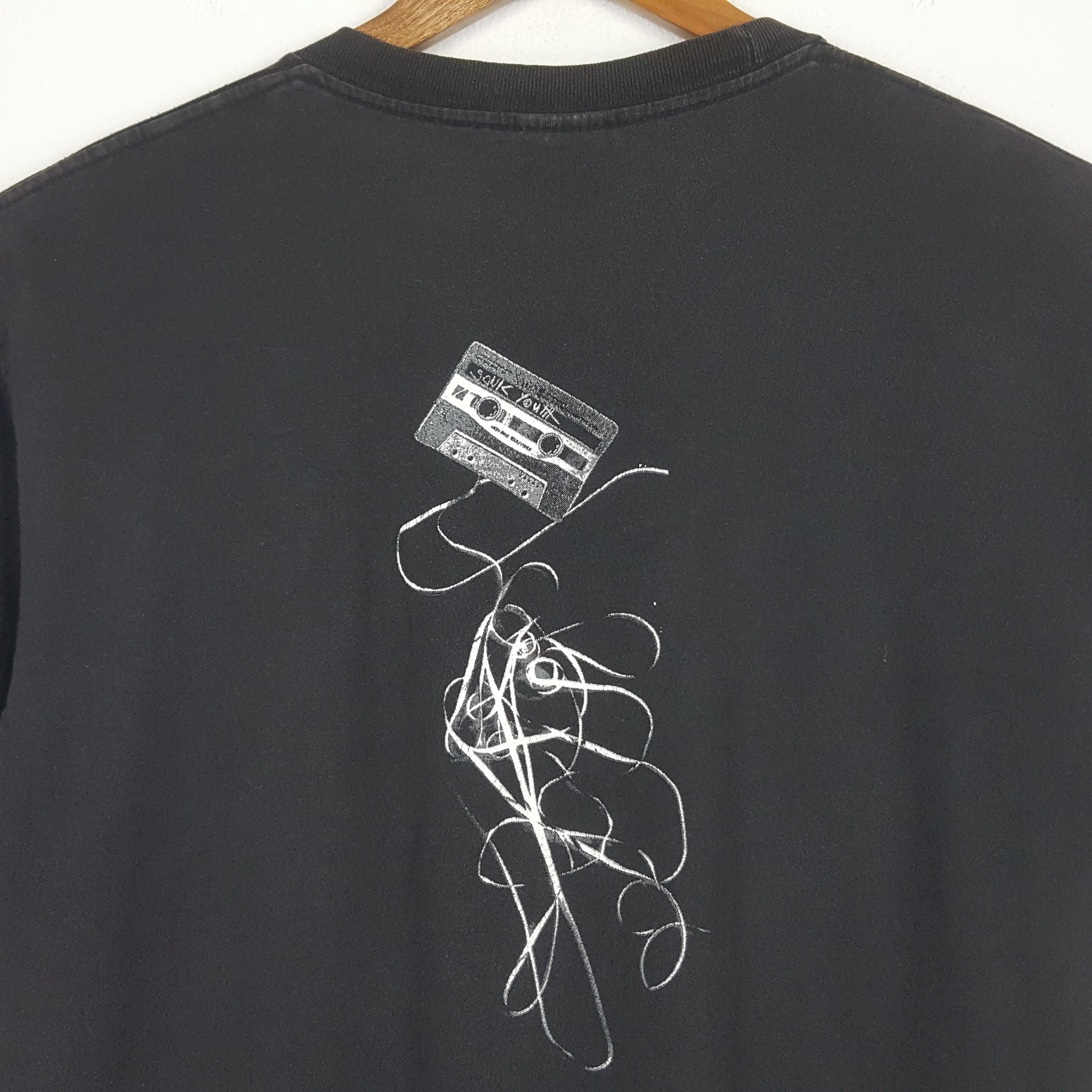 Band Tees × Vintage Vintage SONIC YOUTH American Rock Grunge Band T-Shirt Size US XL / EU 56 / 4 - 5 Thumbnail