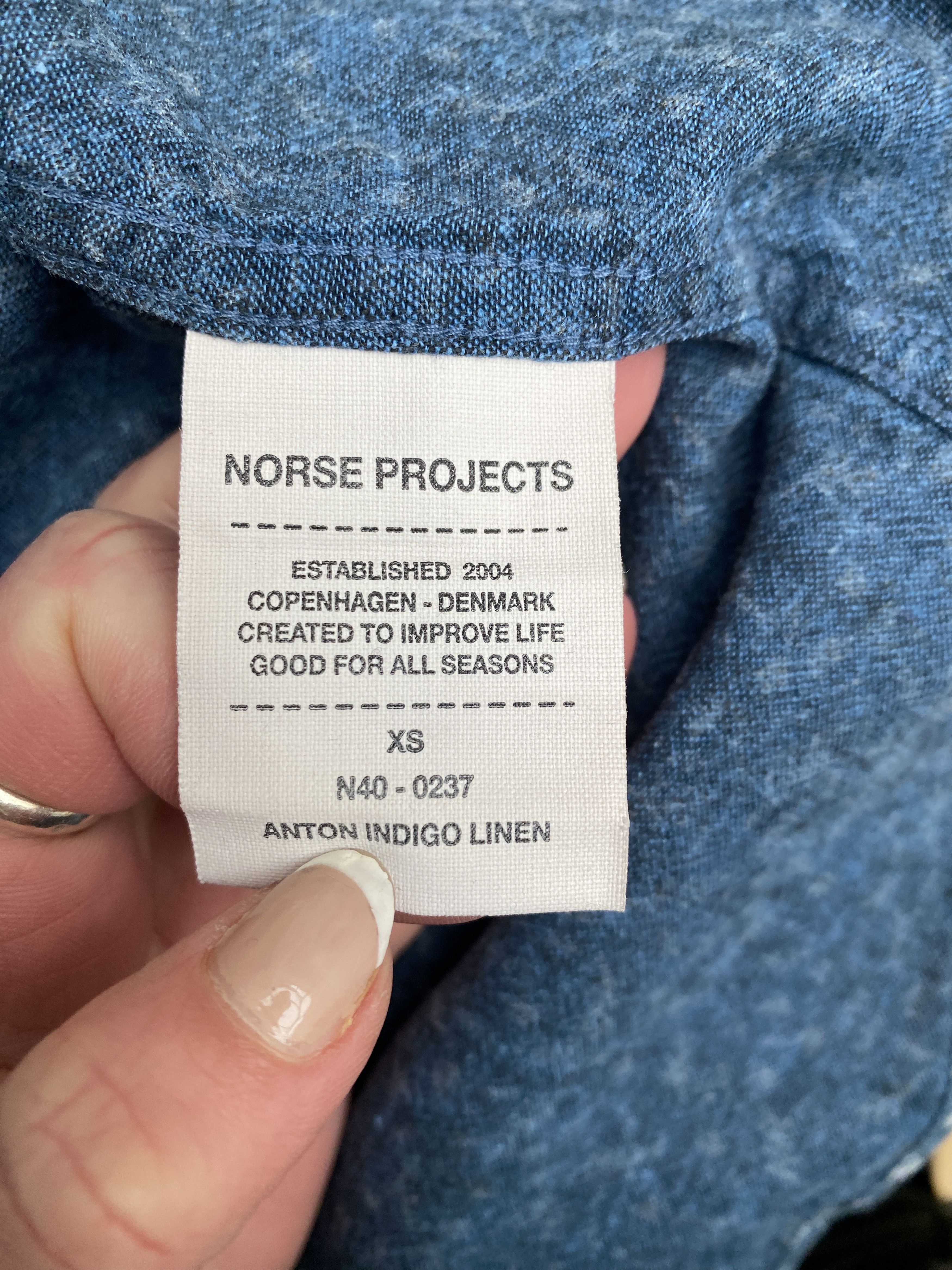 Norse Projects Blue Shirt Size US XS / EU 42 / 0 - 4 Thumbnail