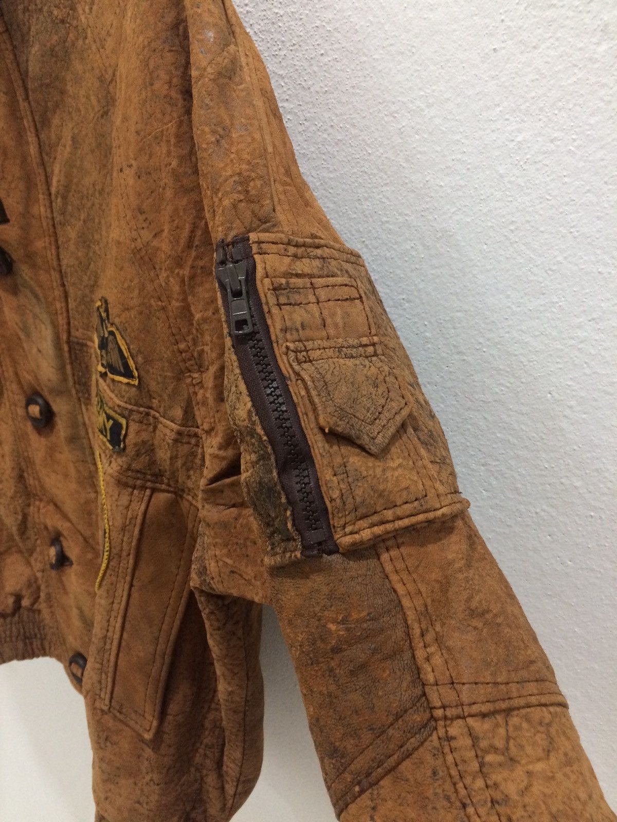 Vintage Vintage U.S Air Force Army Leather Jacket Size US M / EU 48-50 / 2 - 6 Thumbnail