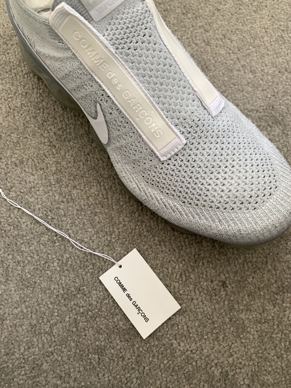 Comme des Garcons × Nike 🔥CDG X Nike Air Vapormax White/Pure Platinum🔥 Size US 8.5 / EU 41-42 - 13 Thumbnail