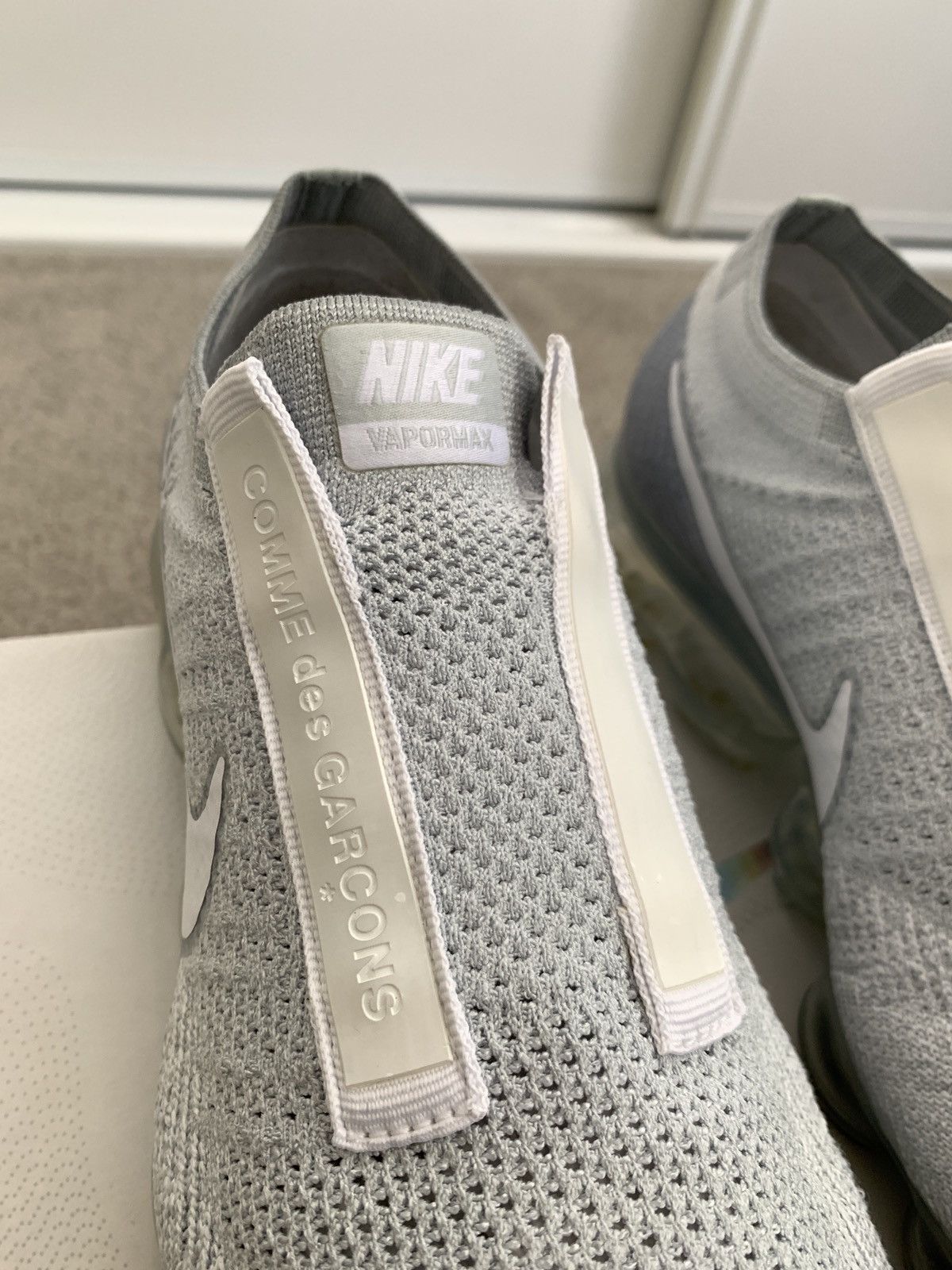 Comme des Garcons × Nike 🔥CDG X Nike Air Vapormax White/Pure Platinum🔥 Size US 8.5 / EU 41-42 - 4 Thumbnail