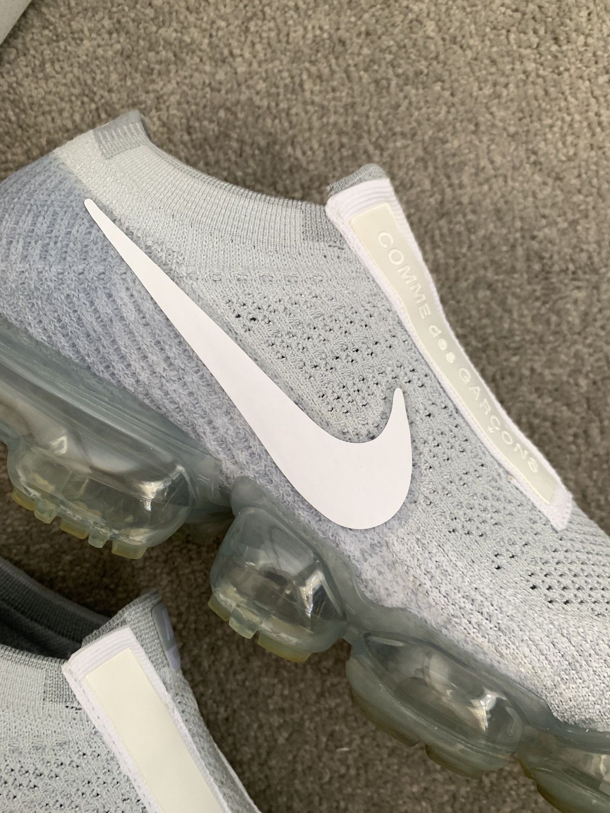 Comme des Garcons × Nike 🔥CDG X Nike Air Vapormax White/Pure Platinum🔥 Size US 8.5 / EU 41-42 - 9 Thumbnail