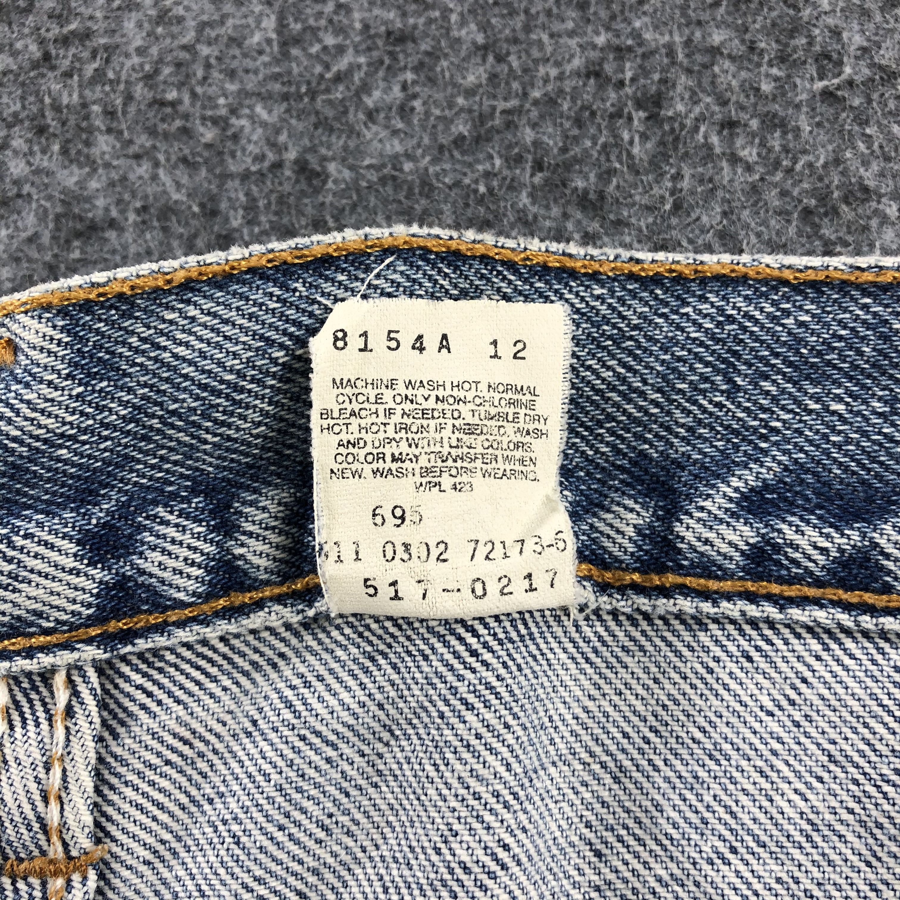 Levi's Stone Washed Levis 517 Vintage Jeans Boot Cut Denim-J1061 Size US 31 - 10 Thumbnail