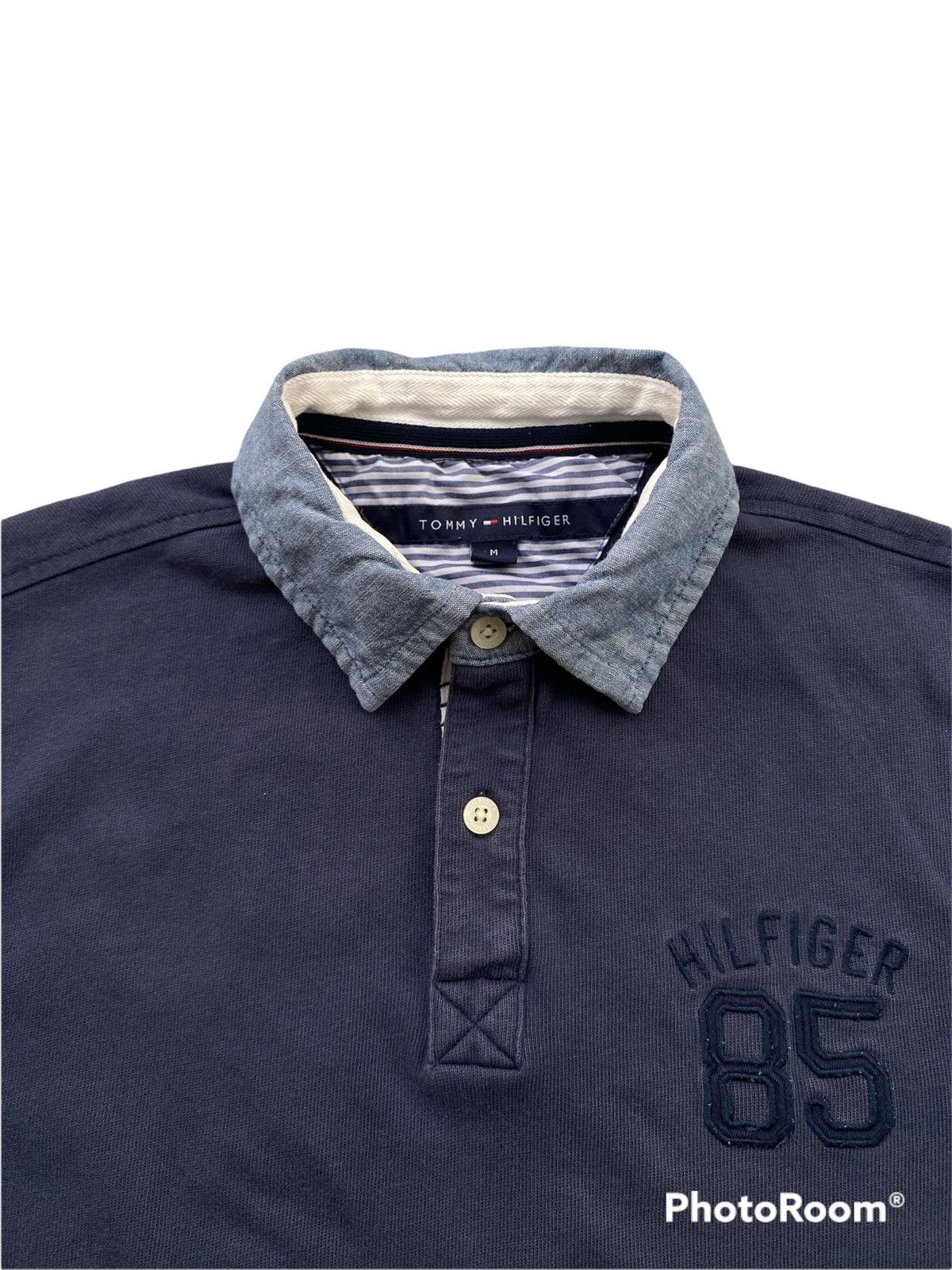 Tommy Hilfiger × Vintage Tommy Hilfiger Long Sleeve Polo Rugby Size US M / EU 48-50 / 2 - 4 Thumbnail