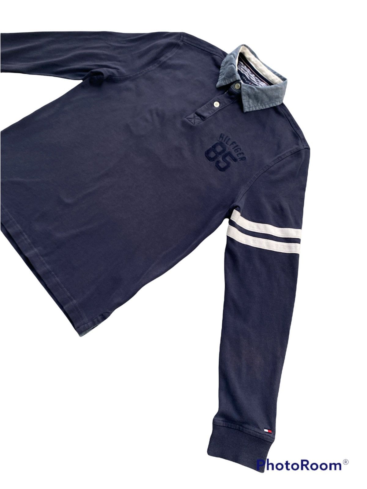 Tommy Hilfiger × Vintage Tommy Hilfiger Long Sleeve Polo Rugby Size US M / EU 48-50 / 2 - 3 Thumbnail
