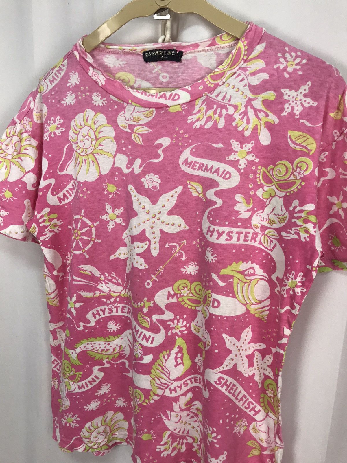 Hysteric Glamour × Japanese Brand hysteric mini mermaid fullprint distressed tshirt Size S / US 4 / IT 40 - 5 Thumbnail