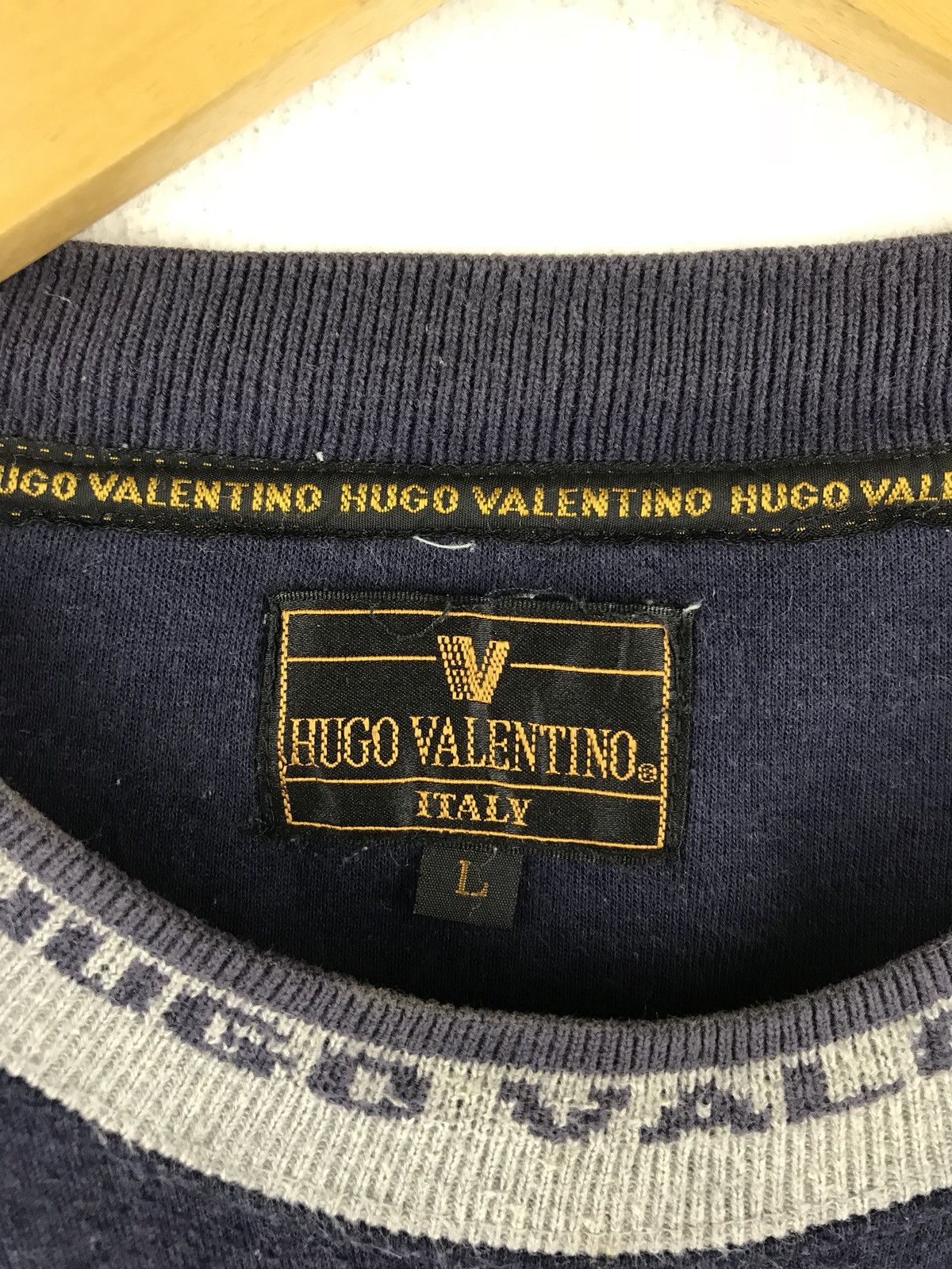 Valentino FINAL DROP Hugo Valentino Italy Embroidery Spell Out Grailed