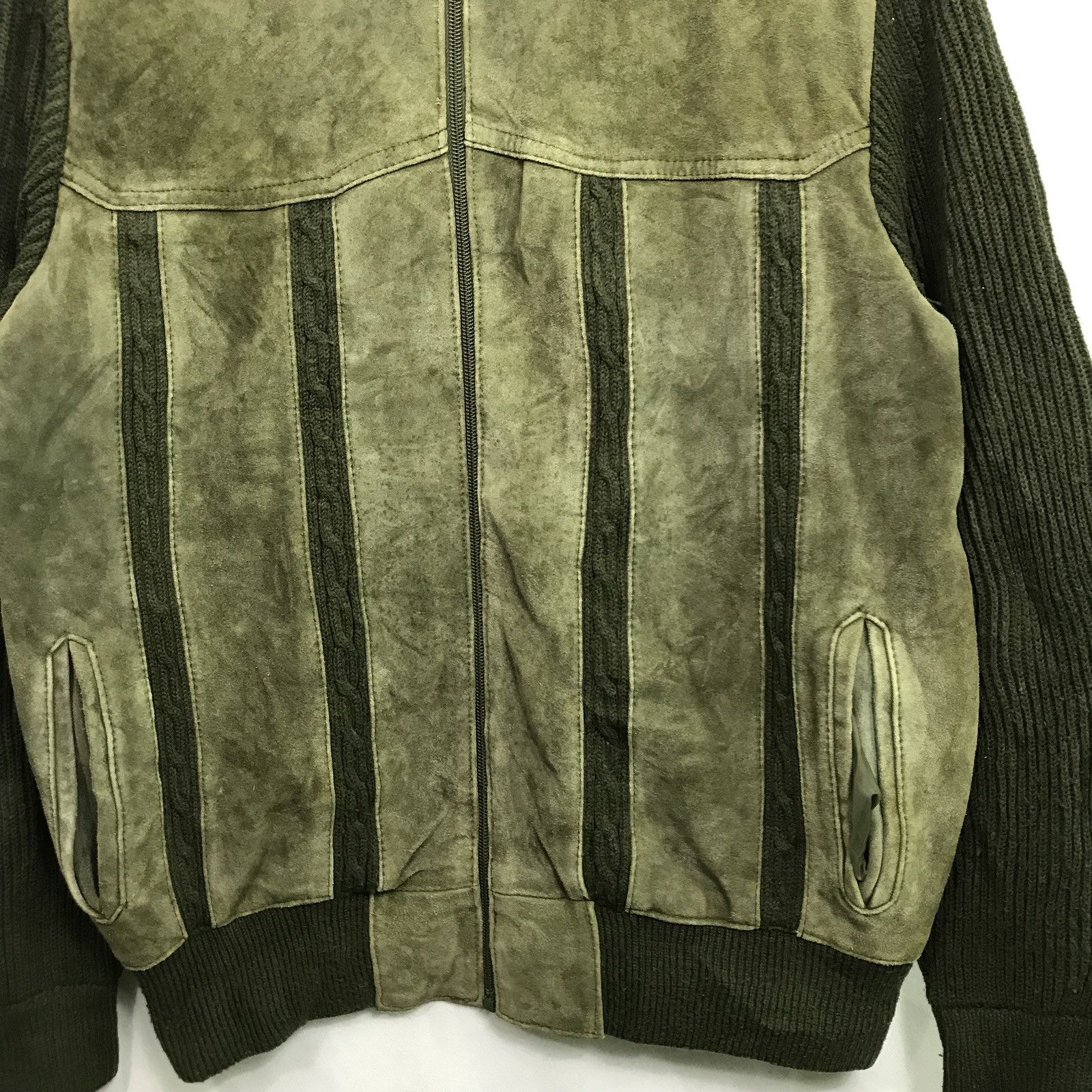 C&A 🔥FINAL DROP🔥VINTAGE C&A COWHIDE SUEDE LEATHER HALF KNIT Size US L / EU 52-54 / 3 - 5 Thumbnail