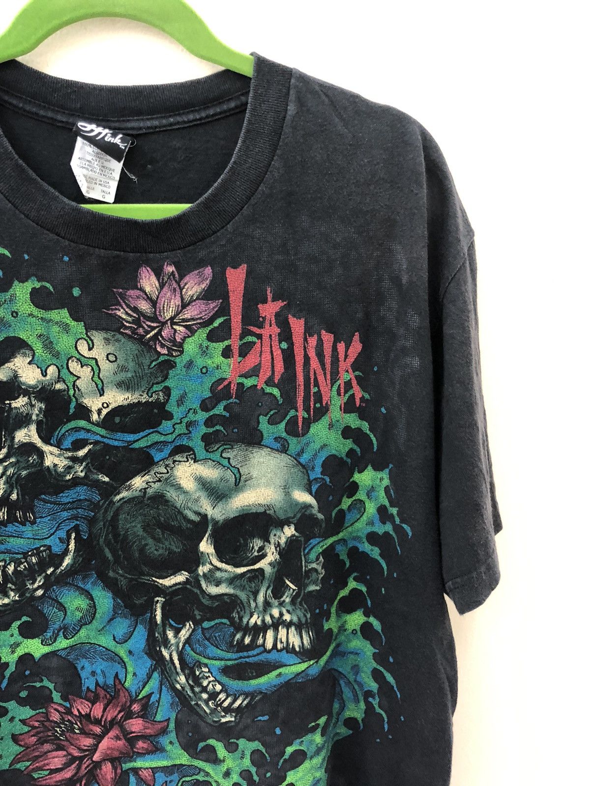 Vintage Rare LA INK skulls printed made in USA tees Size US L / EU 52-54 / 3 - 2 Thumbnail