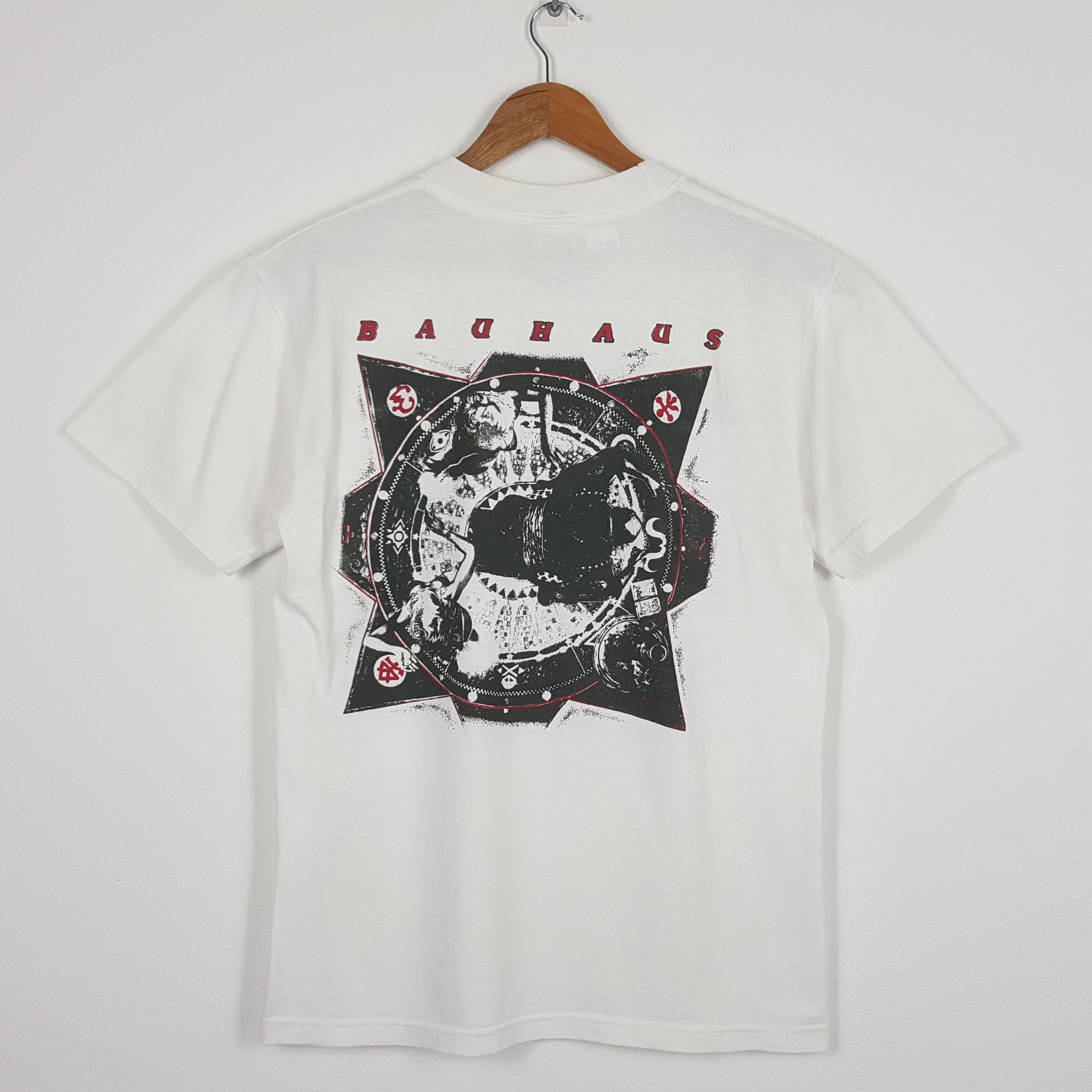 Band Tees × Vintage Vintage 90's Bauhaus English Rock Post Punk Gothic Rock Tees Size US XL / EU 56 / 4 - 1 Thumbnail