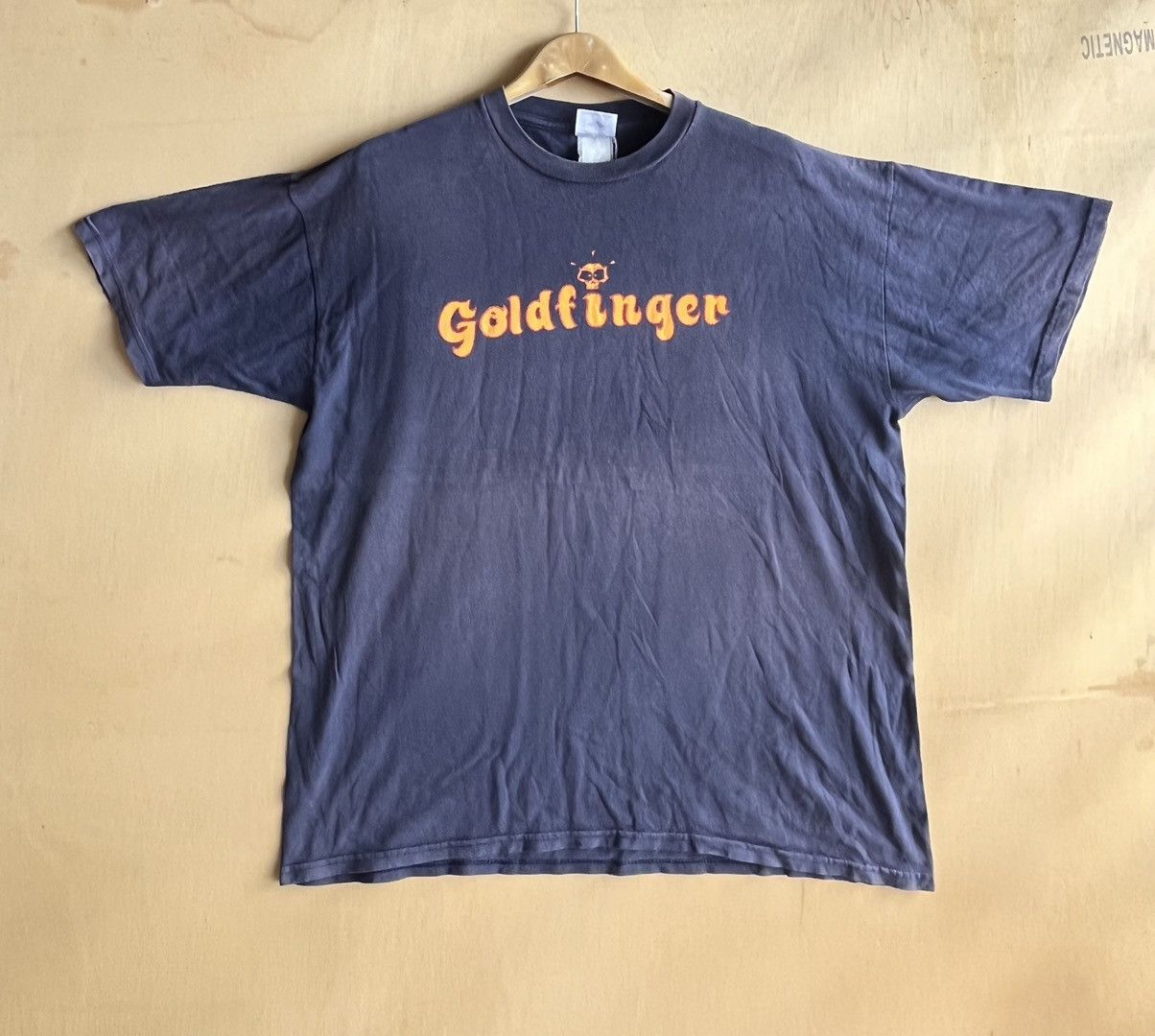 image of Band Tees x Made In USA Goldfinger Ft95 in Navy, Men's (Size XL)