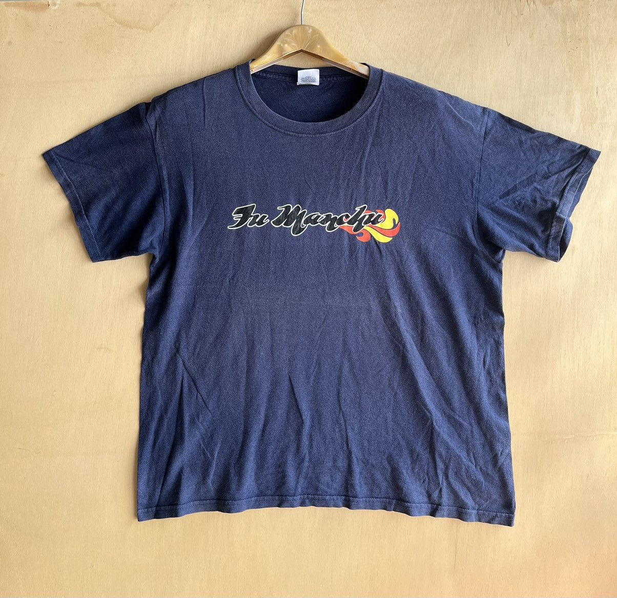 image of Band Tees x Made In USA Fruit Of The Loom Ft95 in Navy, Men's (Size Large)