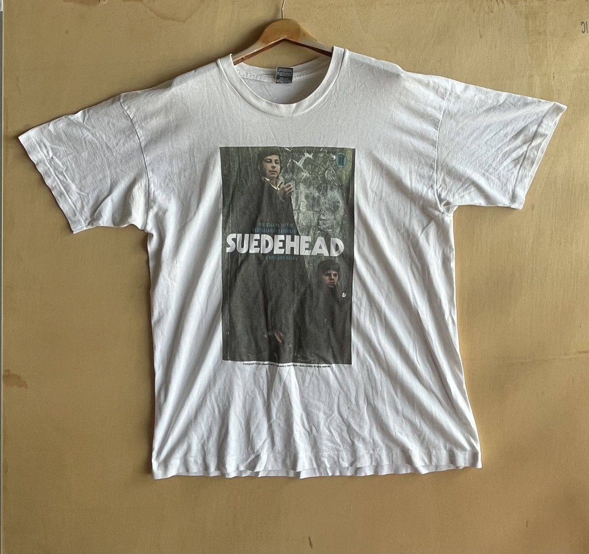 image of Band Tees x Made In USA Suedehead Ft95 in White, Men's (Size XL)