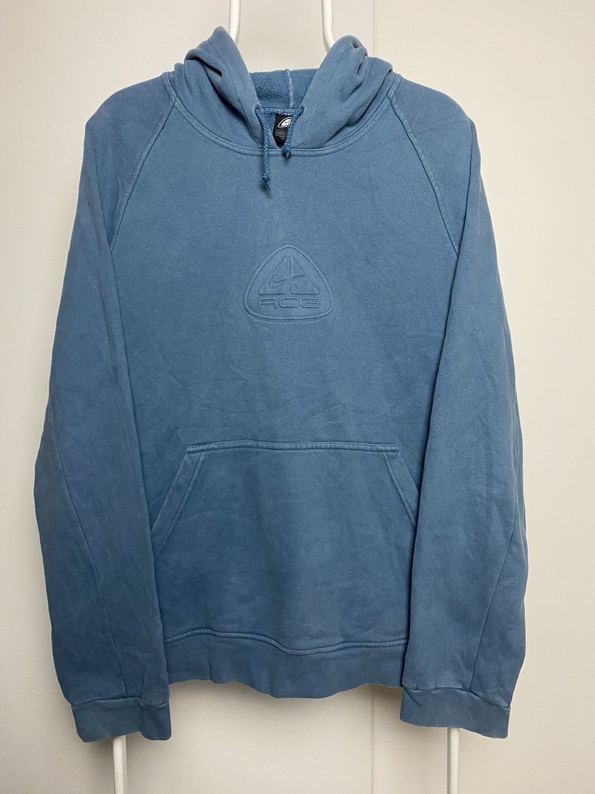 Nike × Nike ACG × Vintage Nike ACG vintage blue hoodie big central logo Size US M / EU 48-50 / 2 - 1 Thumbnail