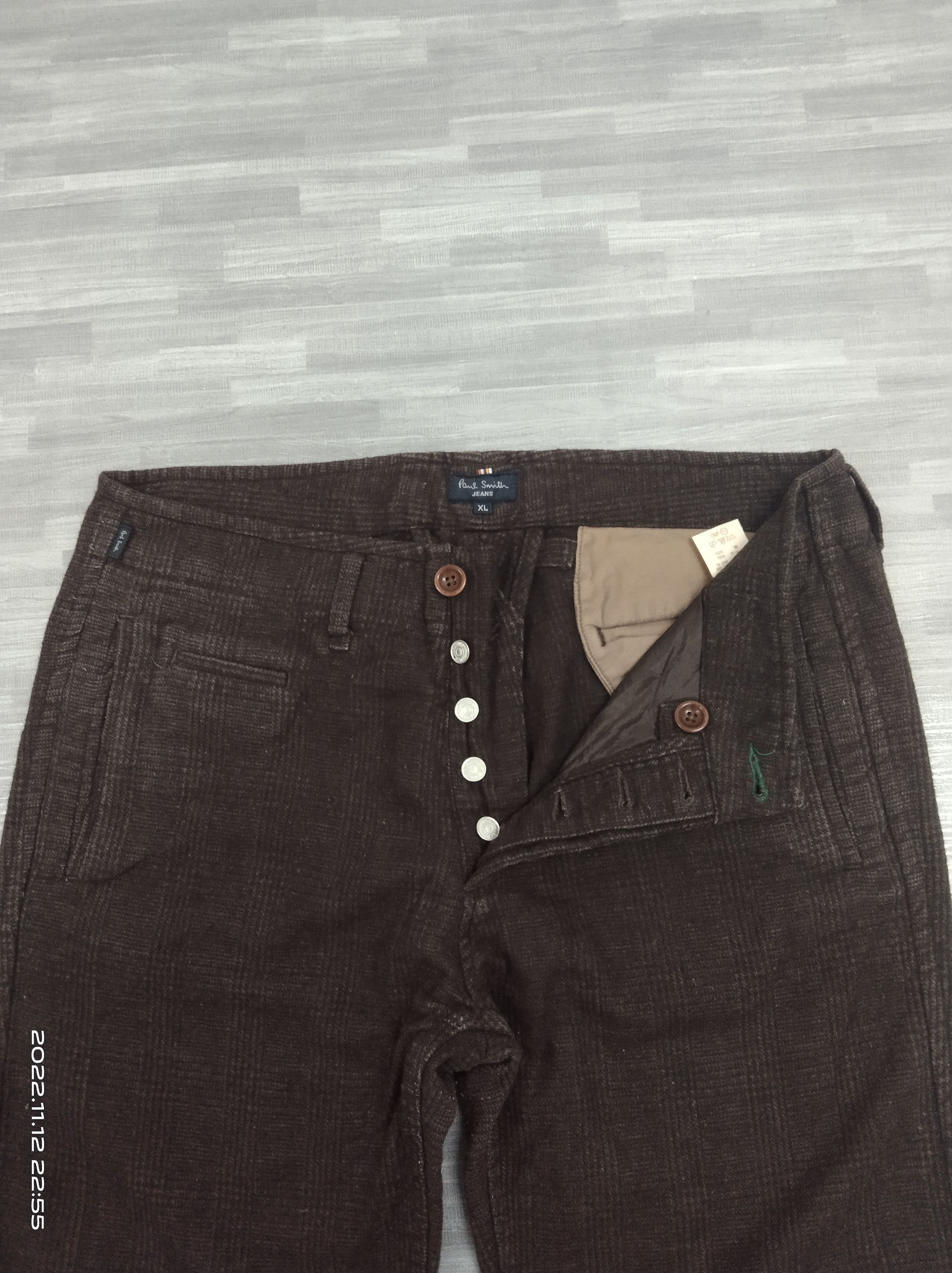 PAUL SMITH WOOL CASUAL PANTS