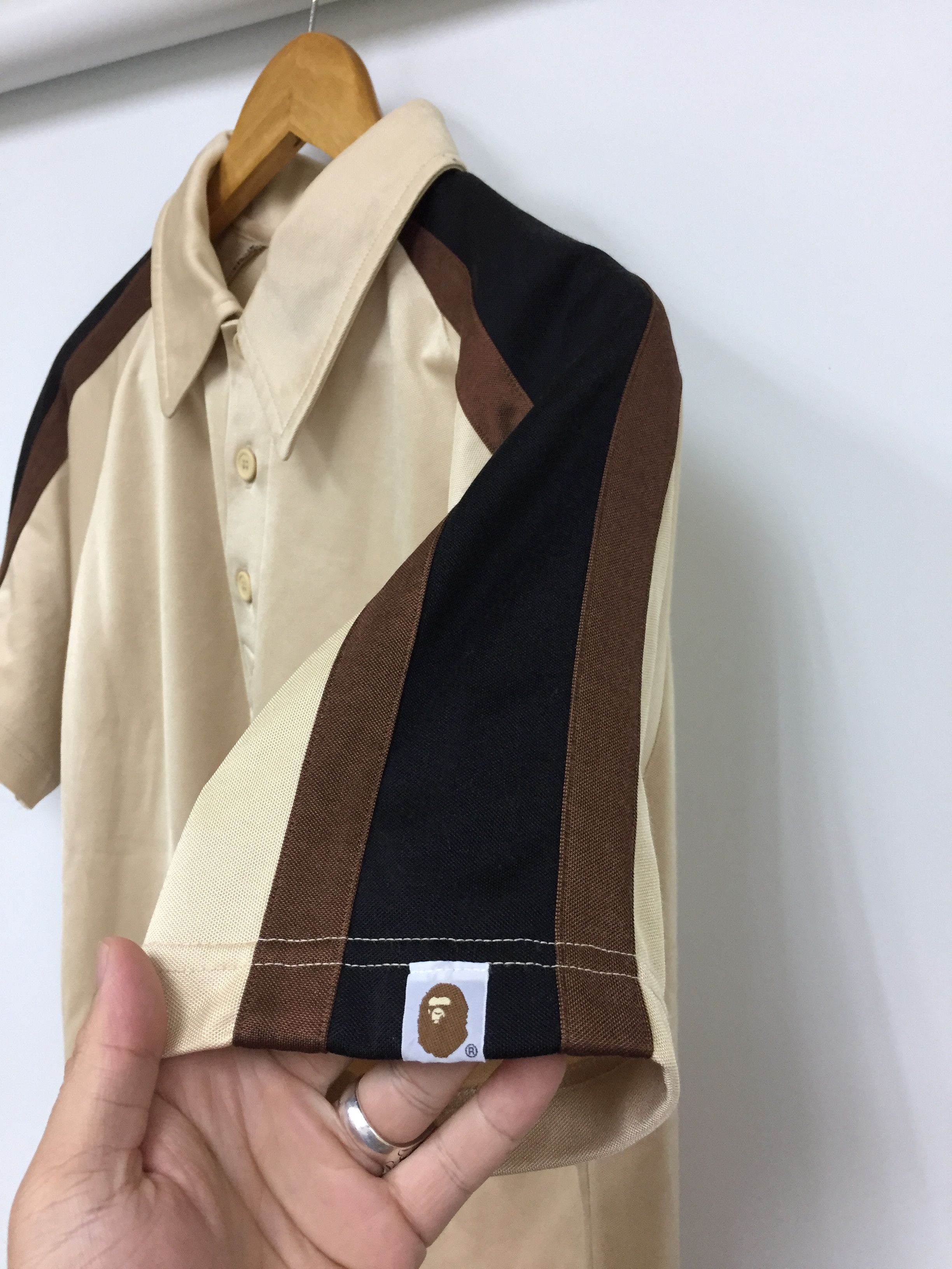 Bape 2000 Bape General Polo embroidered logo heavy jersey Size US M / EU 48-50 / 2 - 6 Thumbnail