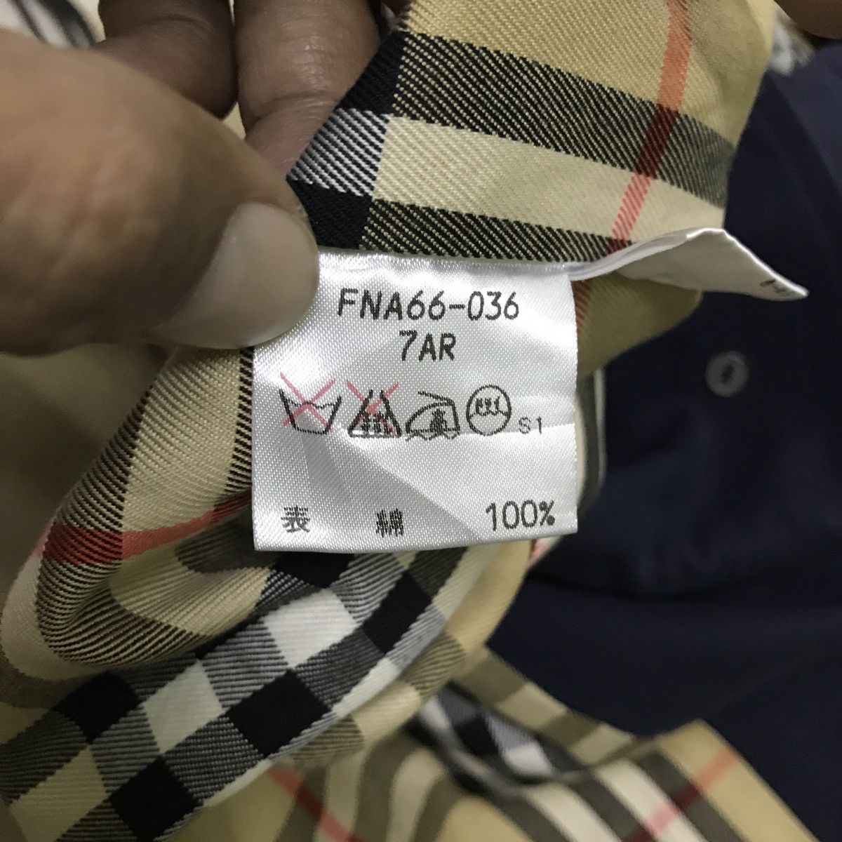 Burberry 🔔🔥FINAL DROP ❗️🔥 💢Burberry Navy Blue Nova Check Iining Size US M / EU 48-50 / 2 - 13 Thumbnail