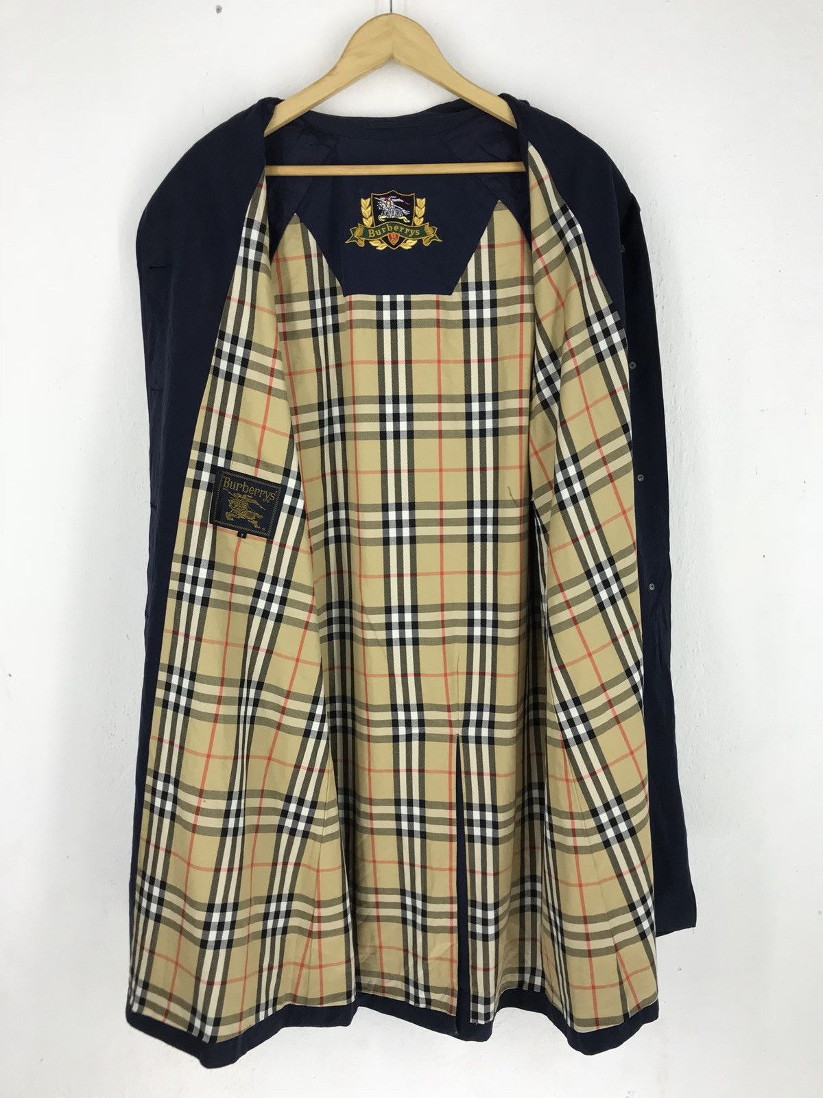 Burberry 🔔🔥FINAL DROP ❗️🔥 💢Burberry Navy Blue Nova Check Iining Size US M / EU 48-50 / 2 - 1 Thumbnail