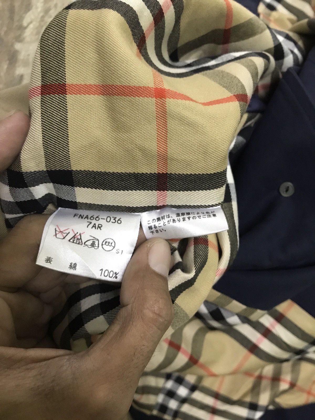 Burberry 🔔🔥FINAL DROP ❗️🔥 💢Burberry Navy Blue Nova Check Iining Size US M / EU 48-50 / 2 - 14 Thumbnail