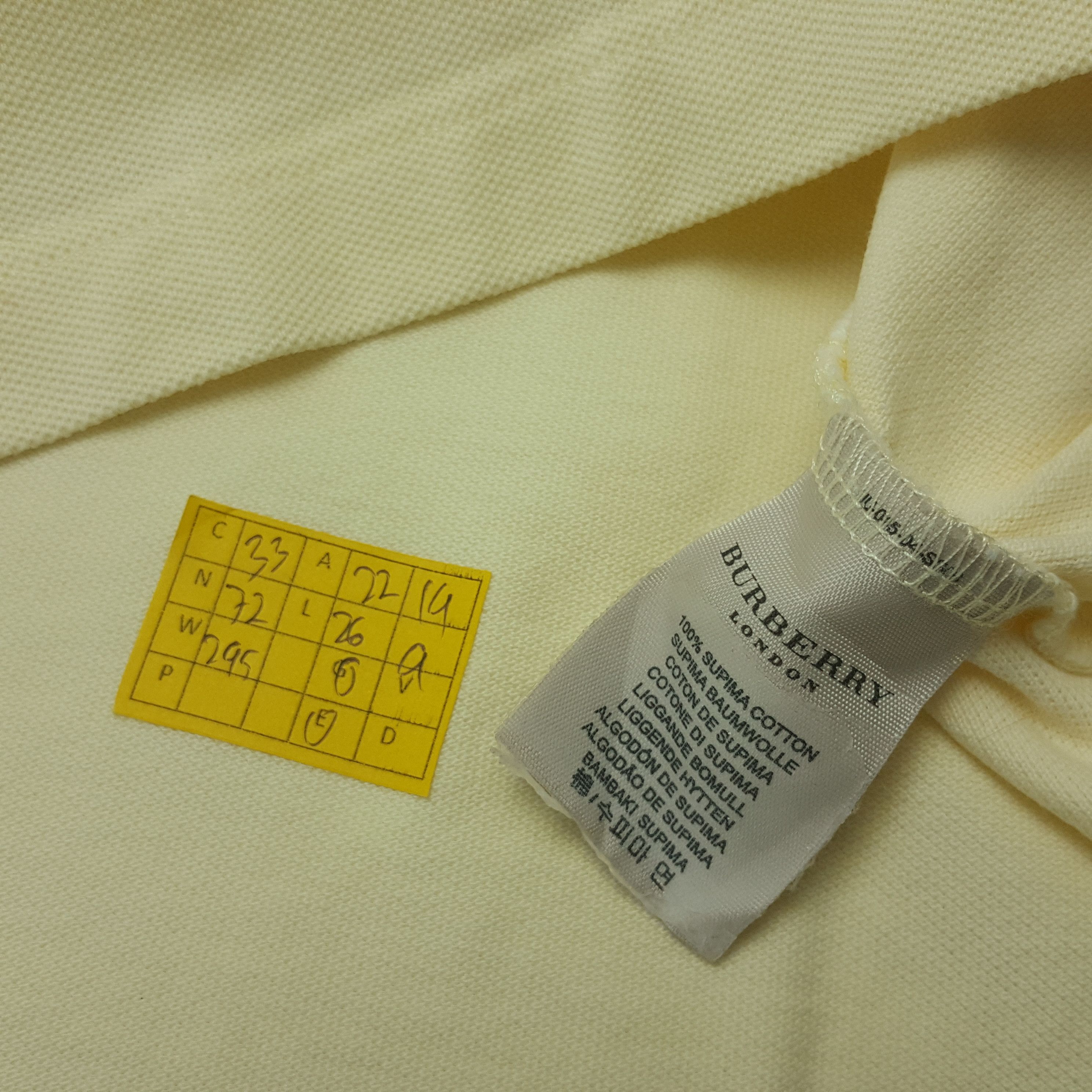 Burberry × Vintage Vintage BURBERRY LONDON Nova Check Collar Design Polo Shirt Size US L / EU 52-54 / 3 - 4 Thumbnail