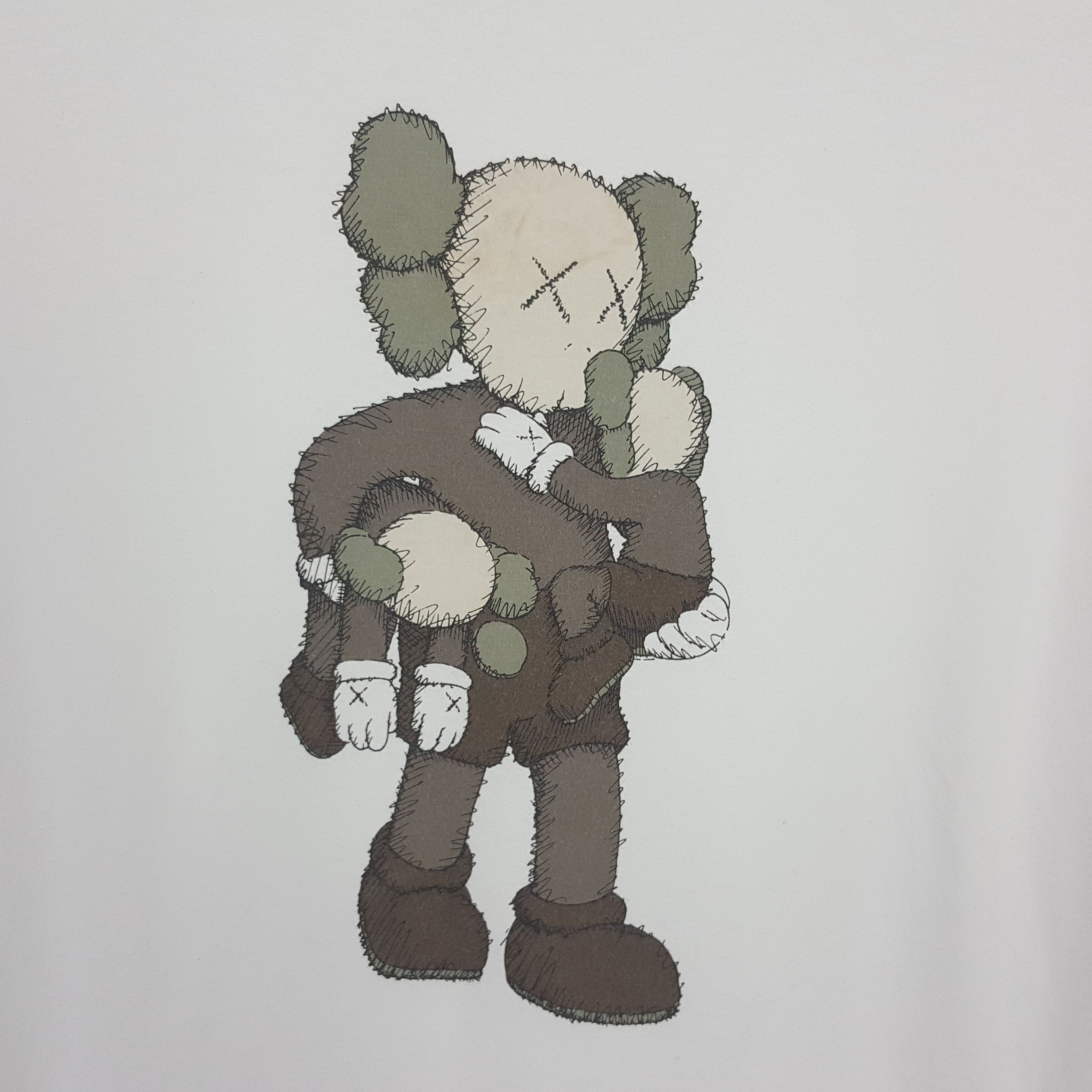 Kaws × Uniqlo × Vintage Vintage KAWS X Japanese Brand Mascot Design T-Shirt Size US L / EU 52-54 / 3 - 2 Thumbnail
