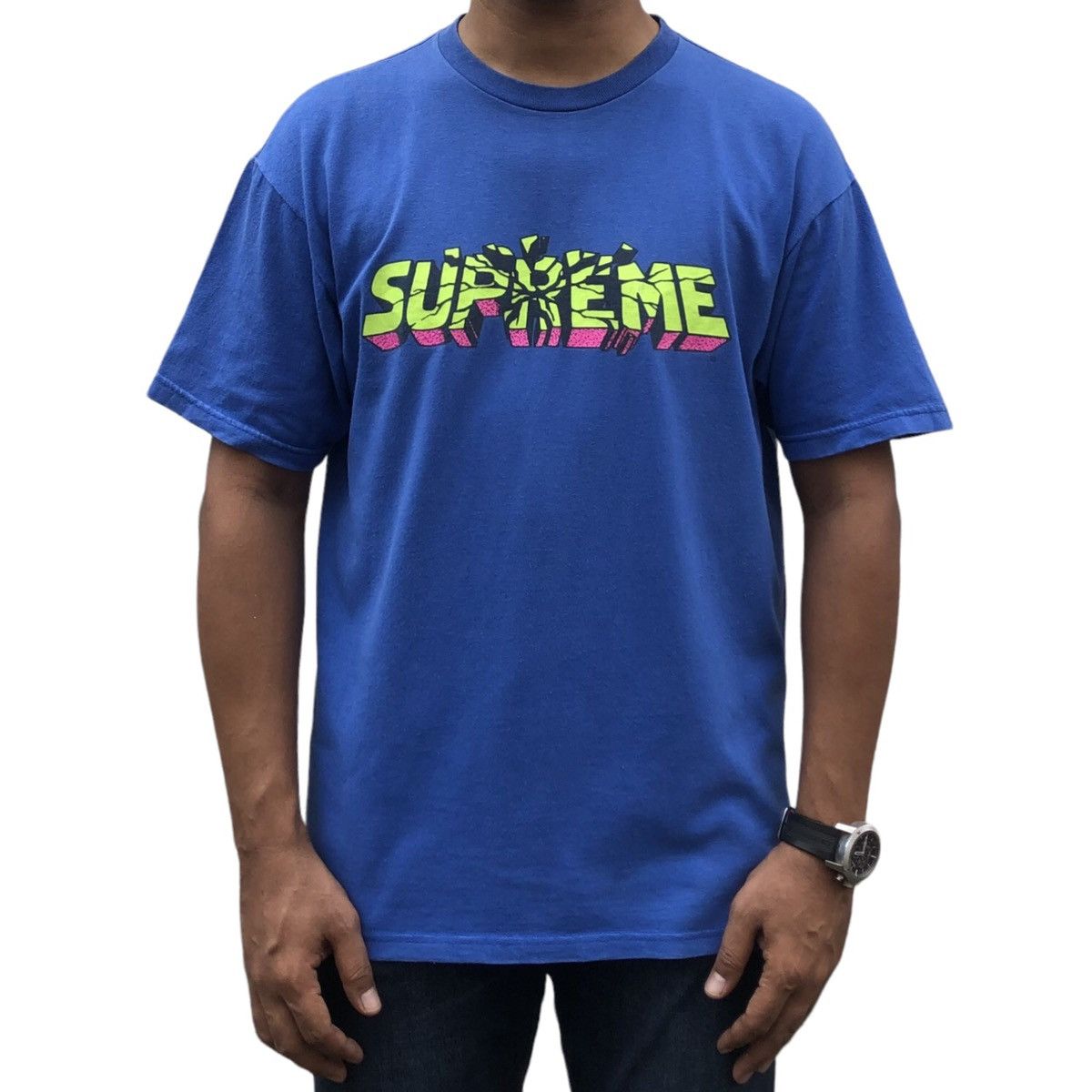 Supreme Rare FW08 Supreme Hulk Smash Logo Tee Size US L / EU 52-54 / 3 - 1 Thumbnail