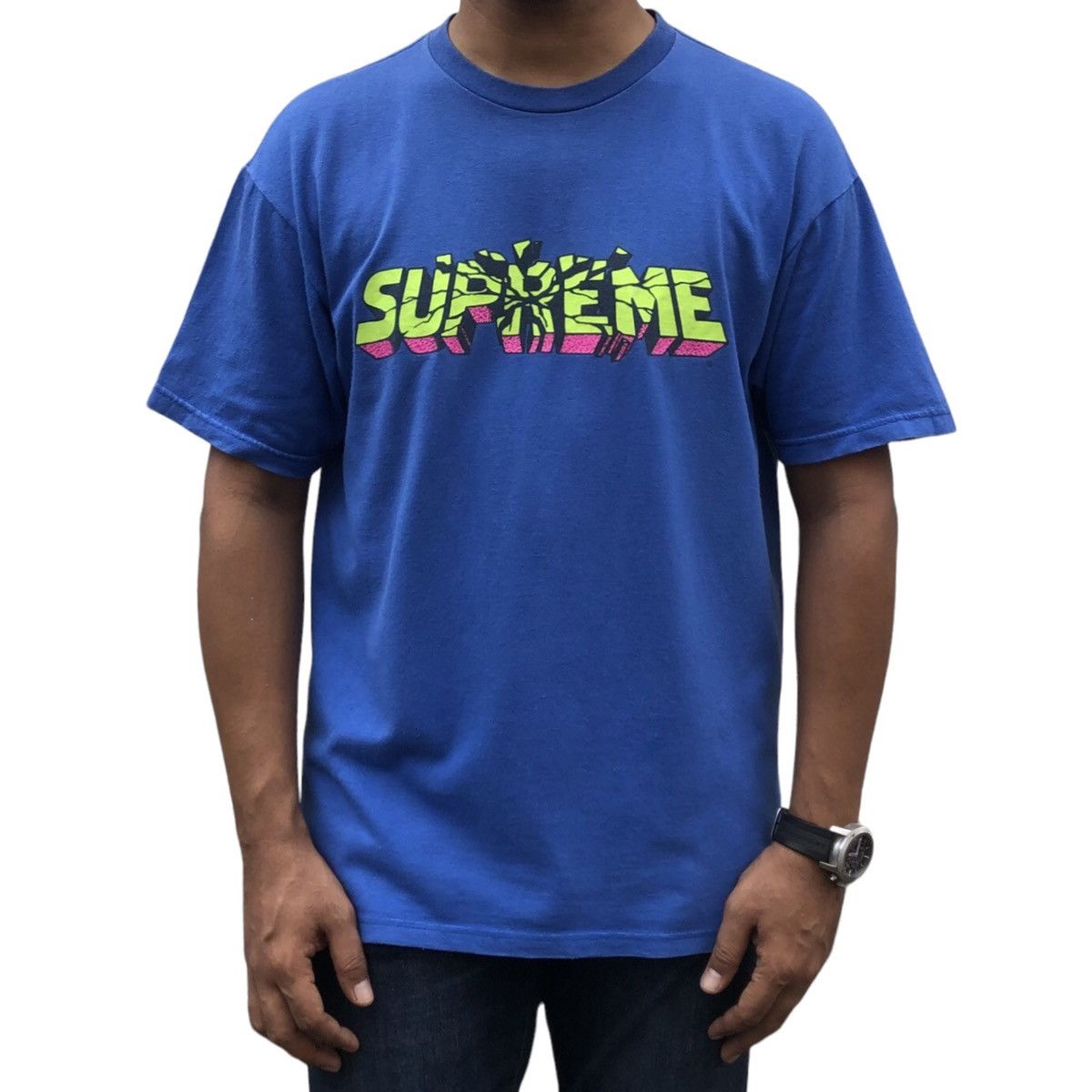 Supreme Rare FW08 Supreme Hulk Smash Logo Tee Size US L / EU 52-54 / 3 - 3 Thumbnail