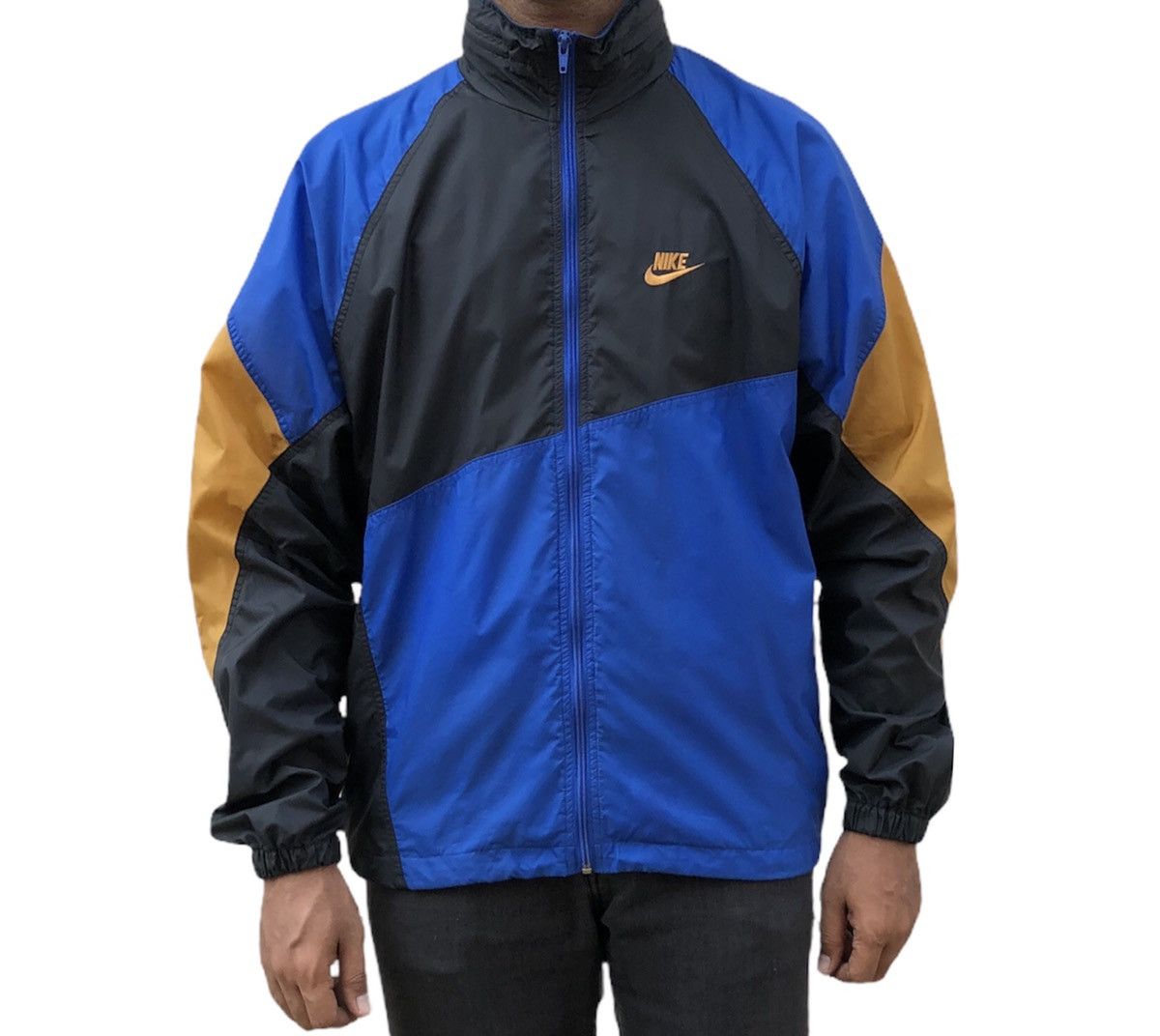 Nike Vtg 80/90s Nike Grey Tag Colour Block Windbreaker Jacket Size US M / EU 48-50 / 2 - 3 Thumbnail