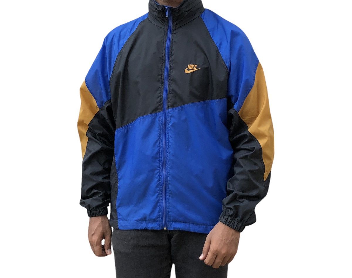 Nike Vtg 80/90s Nike Grey Tag Colour Block Windbreaker Jacket Size US M / EU 48-50 / 2 - 4 Thumbnail