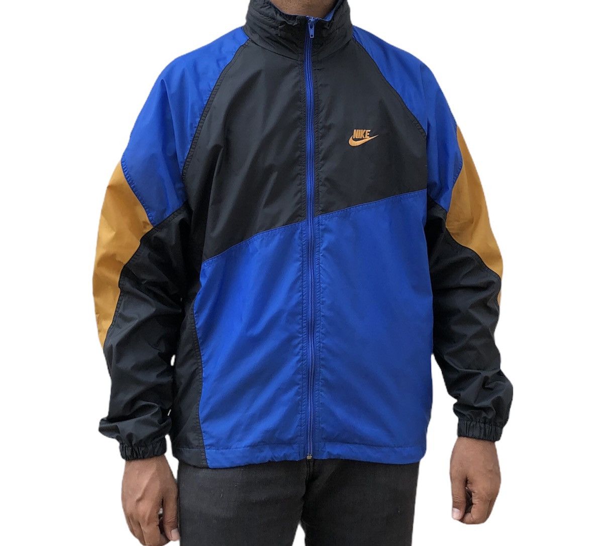 Nike Vtg 80/90s Nike Grey Tag Colour Block Windbreaker Jacket Size US M / EU 48-50 / 2 - 5 Thumbnail