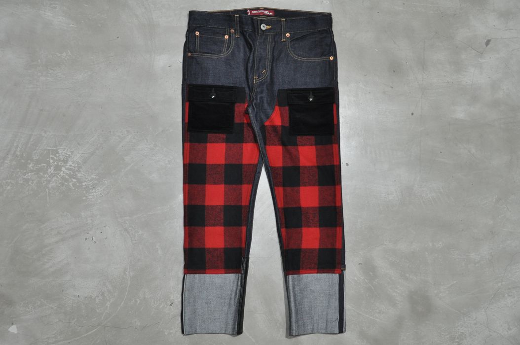 Junya Watanabe JW Levi's F/W 17 Buffalo Check Switching Denim