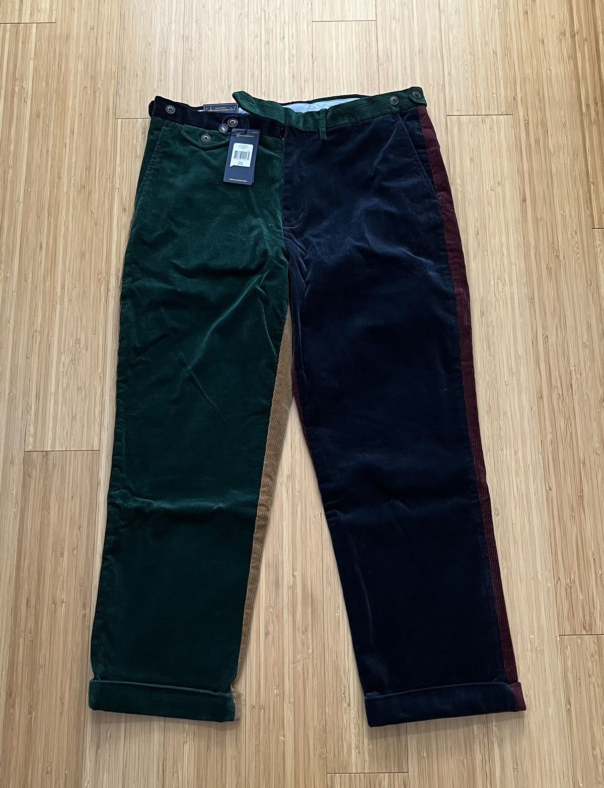 image of Multi Colored Corduroy Pants Polo Ralph Laurent, Men's (Size 34)