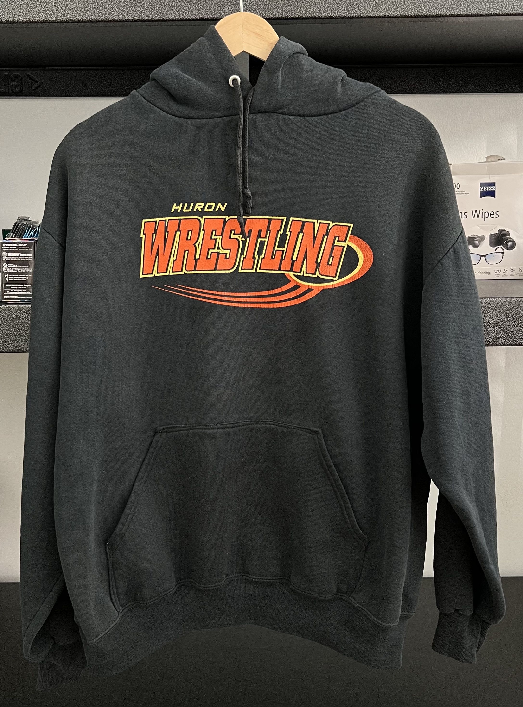 Vintage Huron Wrestling Hoodie Tiger Style Size US L / EU 52-54 / 3 - 1 Thumbnail