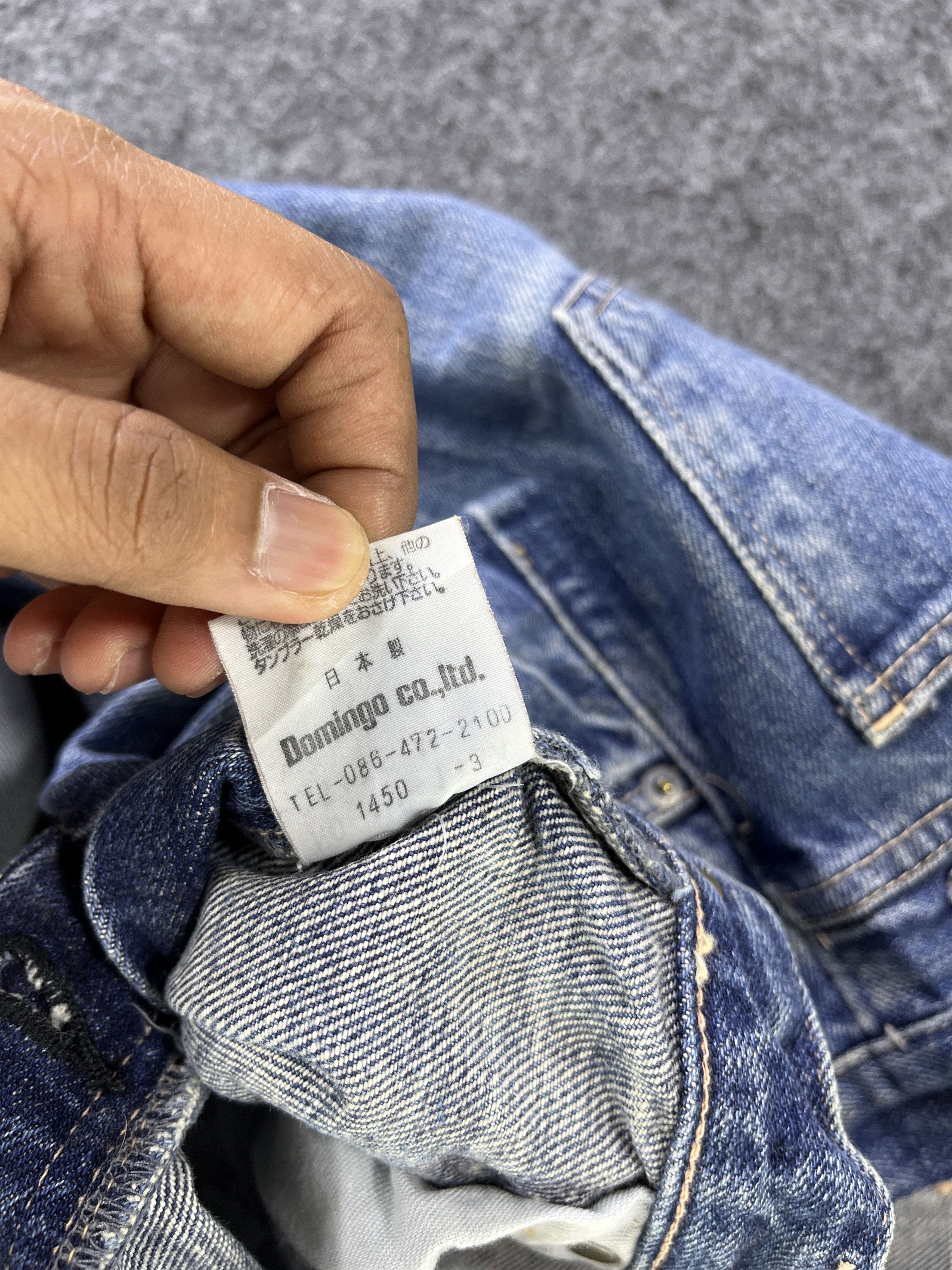 Japanese Brand Domingo D.M.G Slim Fit Jeans - J854 Size 31" - 7 Thumbnail
