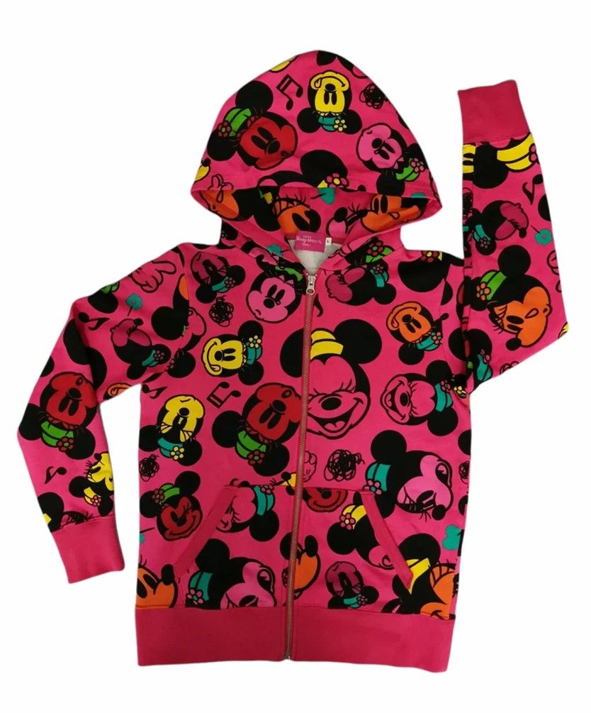 Disney Minnie x Disney Zip Up Hoodie Japan Designer OverPrint Size US L / EU 52-54 / 3 - 3 Thumbnail