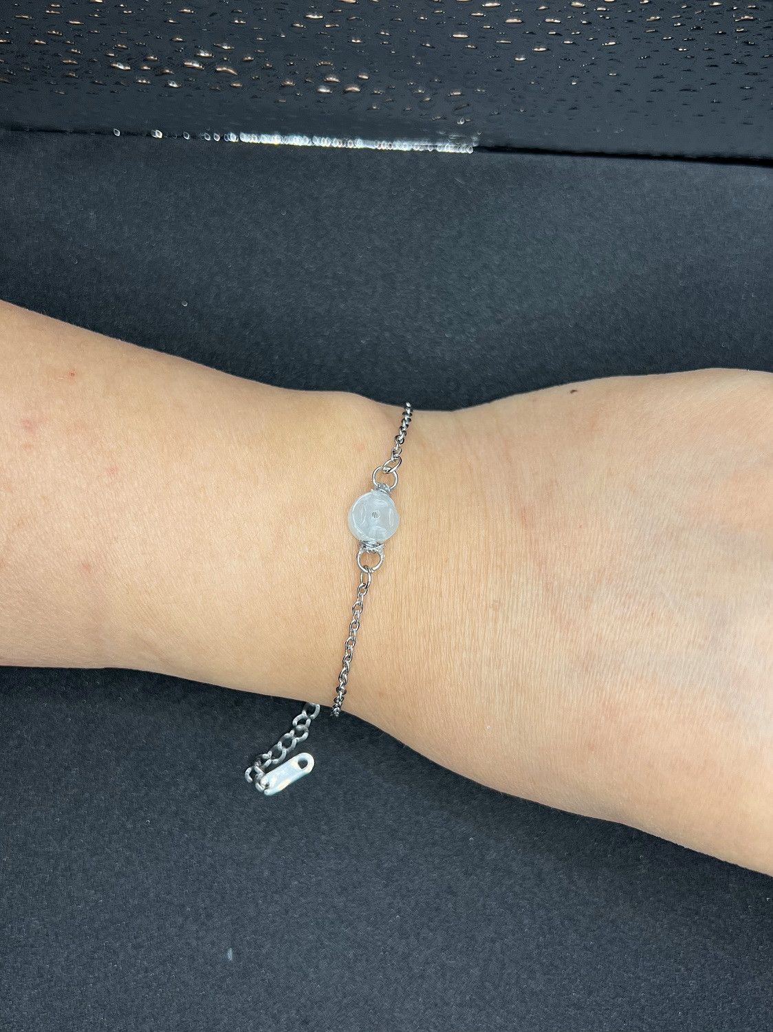 Handmade Coin jade stainless steel chain bracelet Size ONE SIZE - 3 Thumbnail