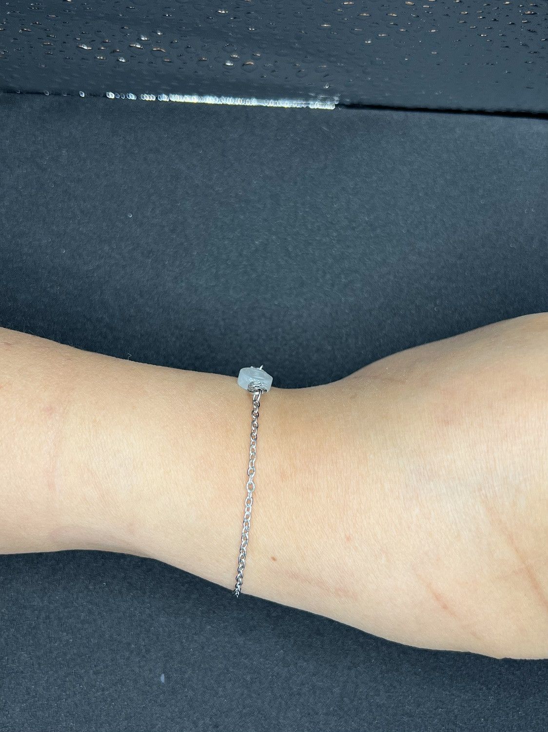 Handmade Coin jade stainless steel chain bracelet Size ONE SIZE - 4 Thumbnail