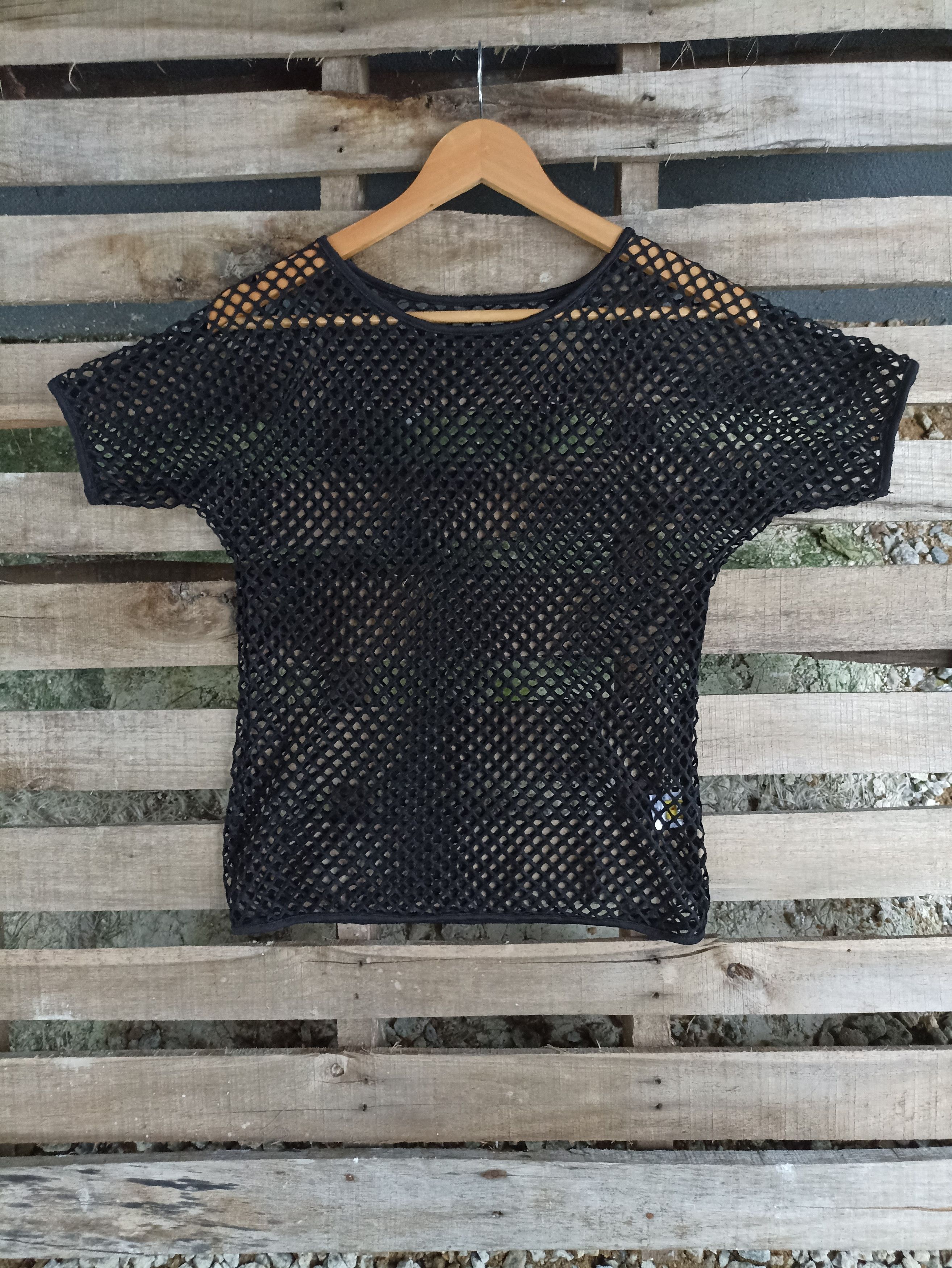 Japanese Brand Mesh Net crop shirt Size US S / EU 44-46 / 1 - 2 Thumbnail