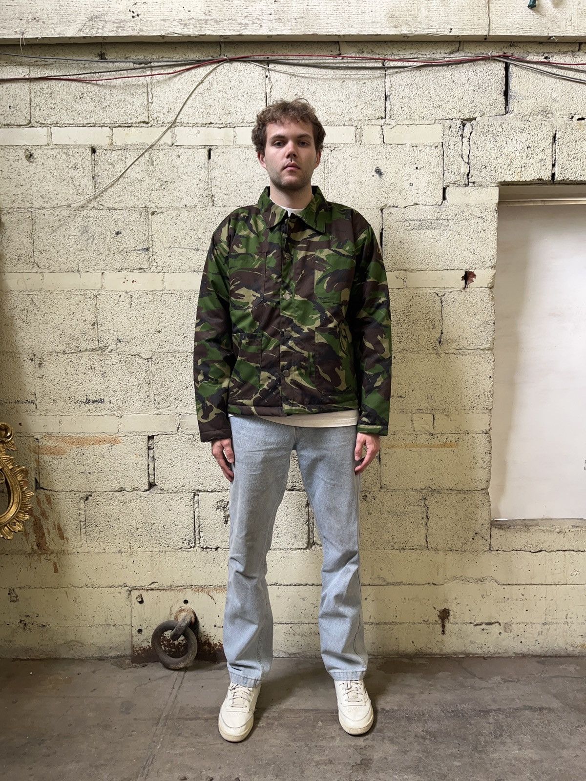 Vintage Camo Work Jacket Size US XL / EU 56 / 4 - 4 Thumbnail
