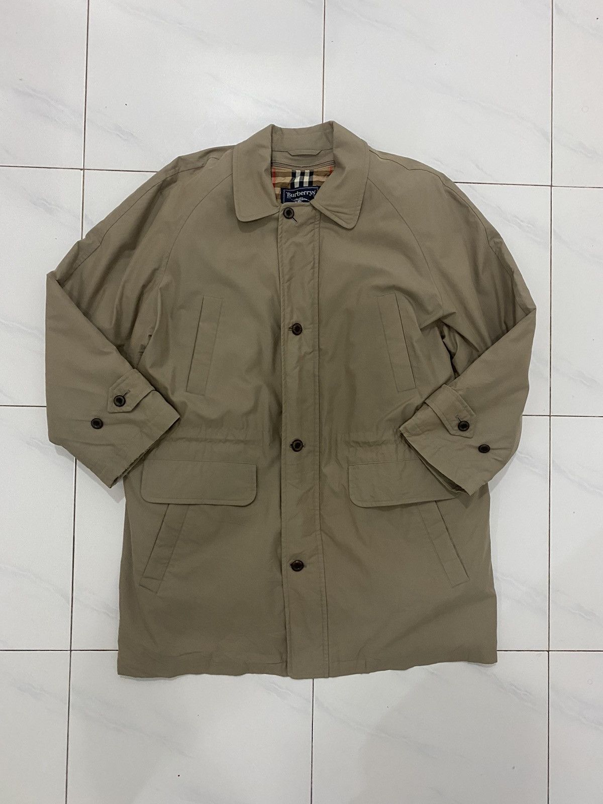 Burberry 🔥Vintage🔥 Burberry’s Long Coat Nova Check Jacket Size US L / EU 52-54 / 3 - 9 Thumbnail