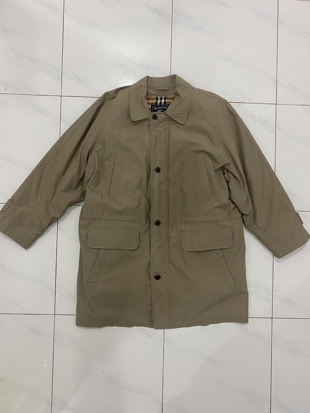 Burberry 🔥Vintage🔥 Burberry’s Long Coat Nova Check Jacket Size US L / EU 52-54 / 3 - 5 Thumbnail