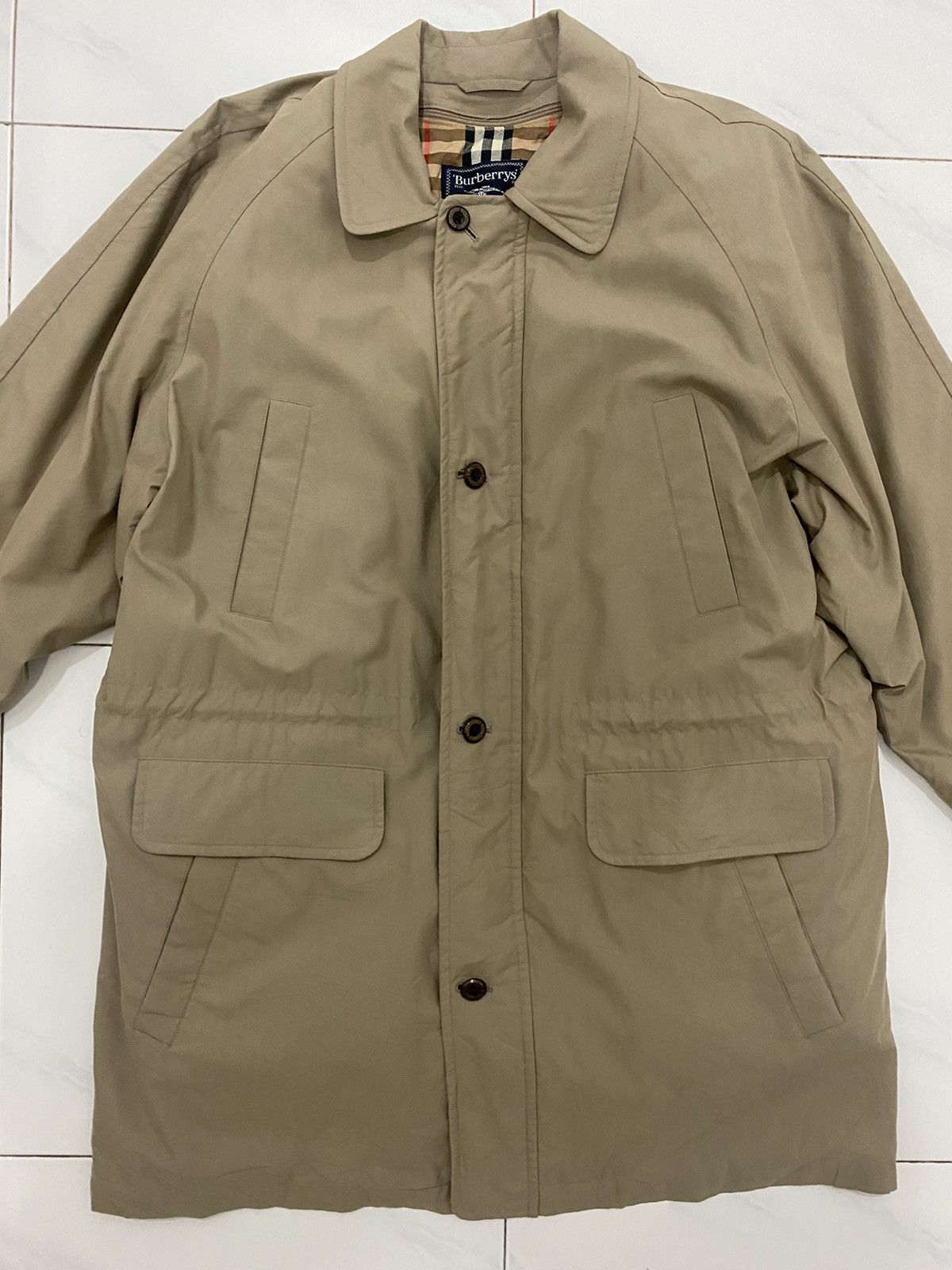 Burberry 🔥Vintage🔥 Burberry’s Long Coat Nova Check Jacket Size US L / EU 52-54 / 3 - 6 Thumbnail