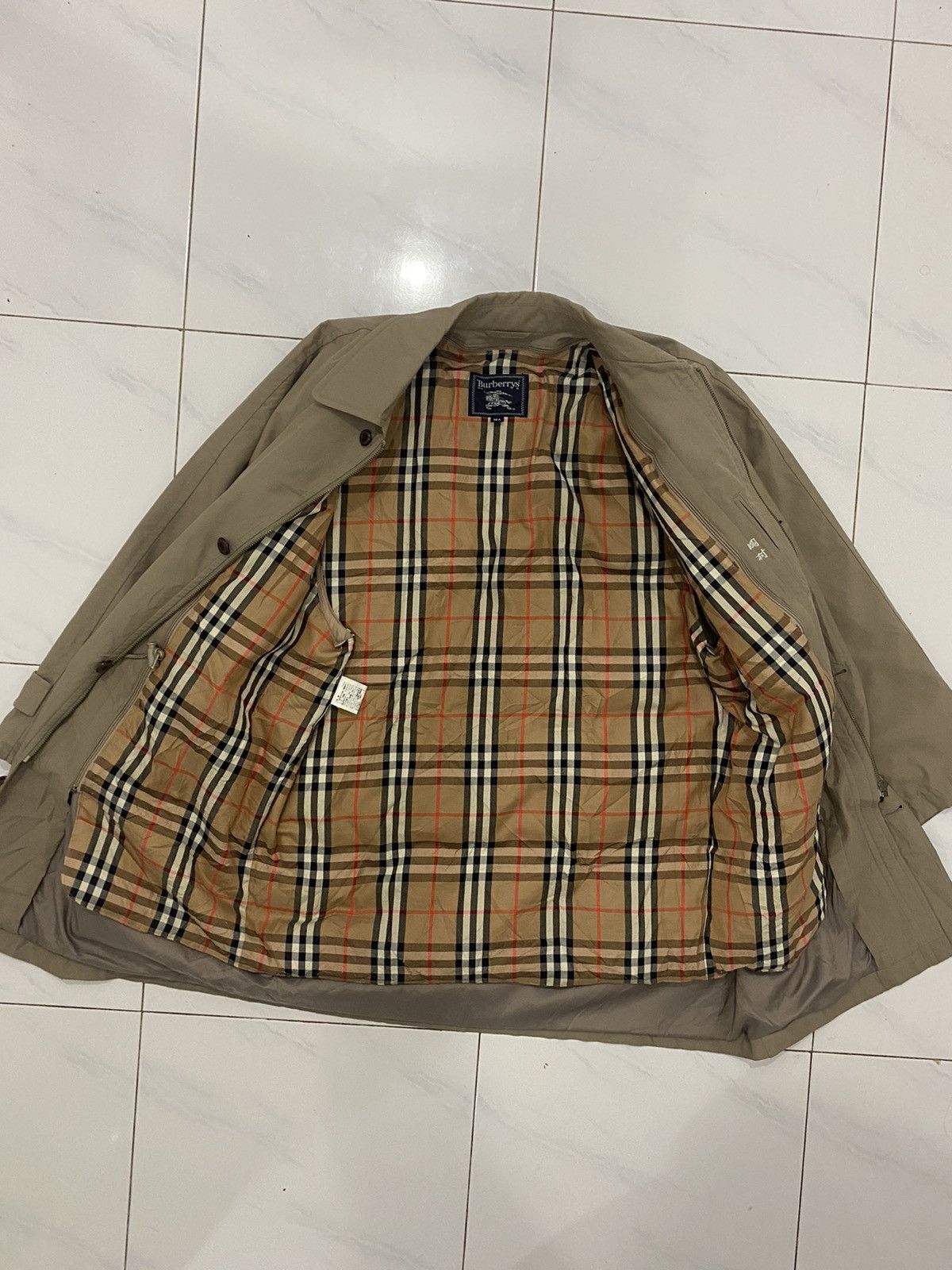 Burberry 🔥Vintage🔥 Burberry’s Long Coat Nova Check Jacket Size US L / EU 52-54 / 3 - 4 Thumbnail